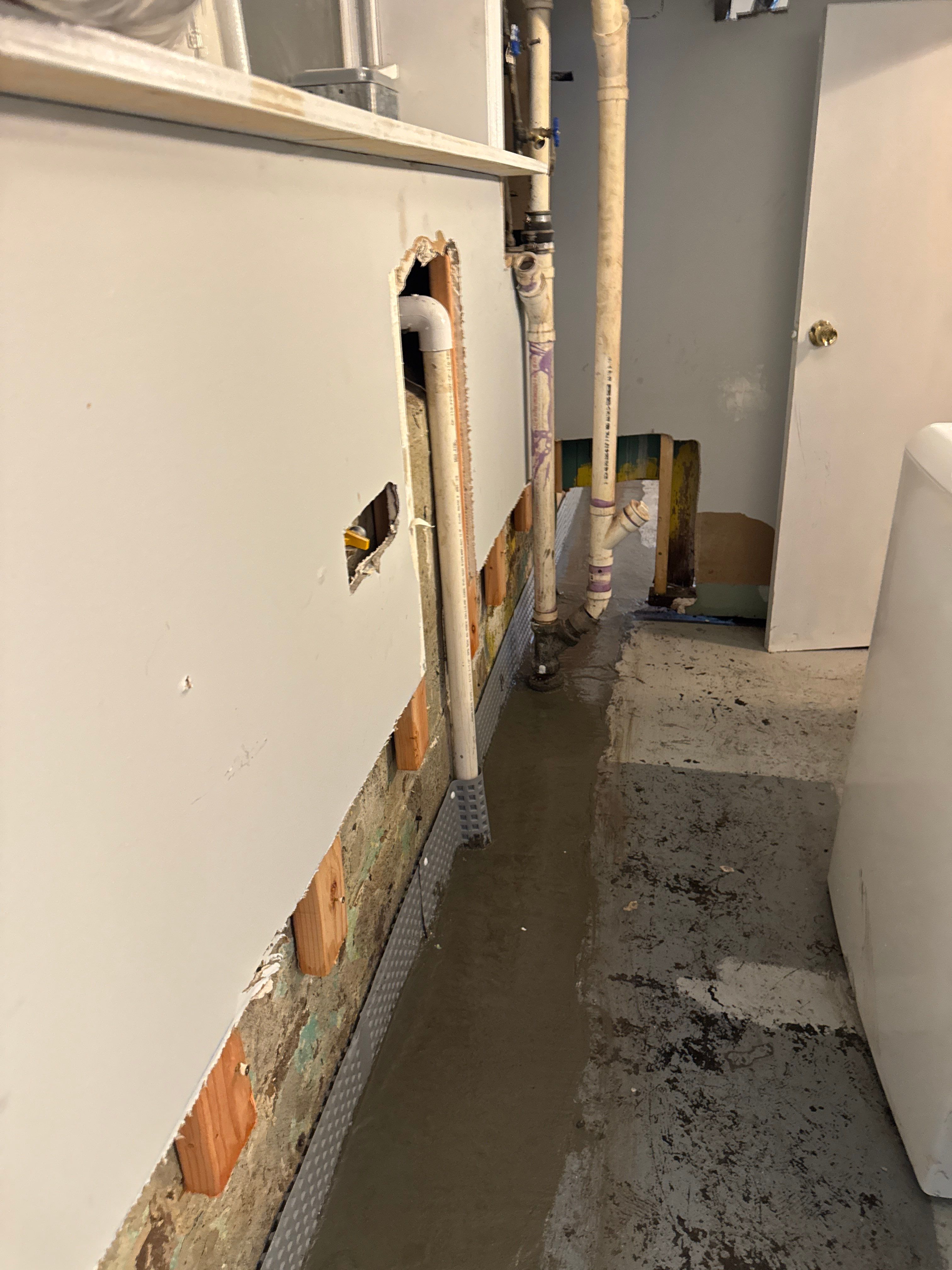 Interior French Drain West Orange NJ by Pure Service Pro, LLC 