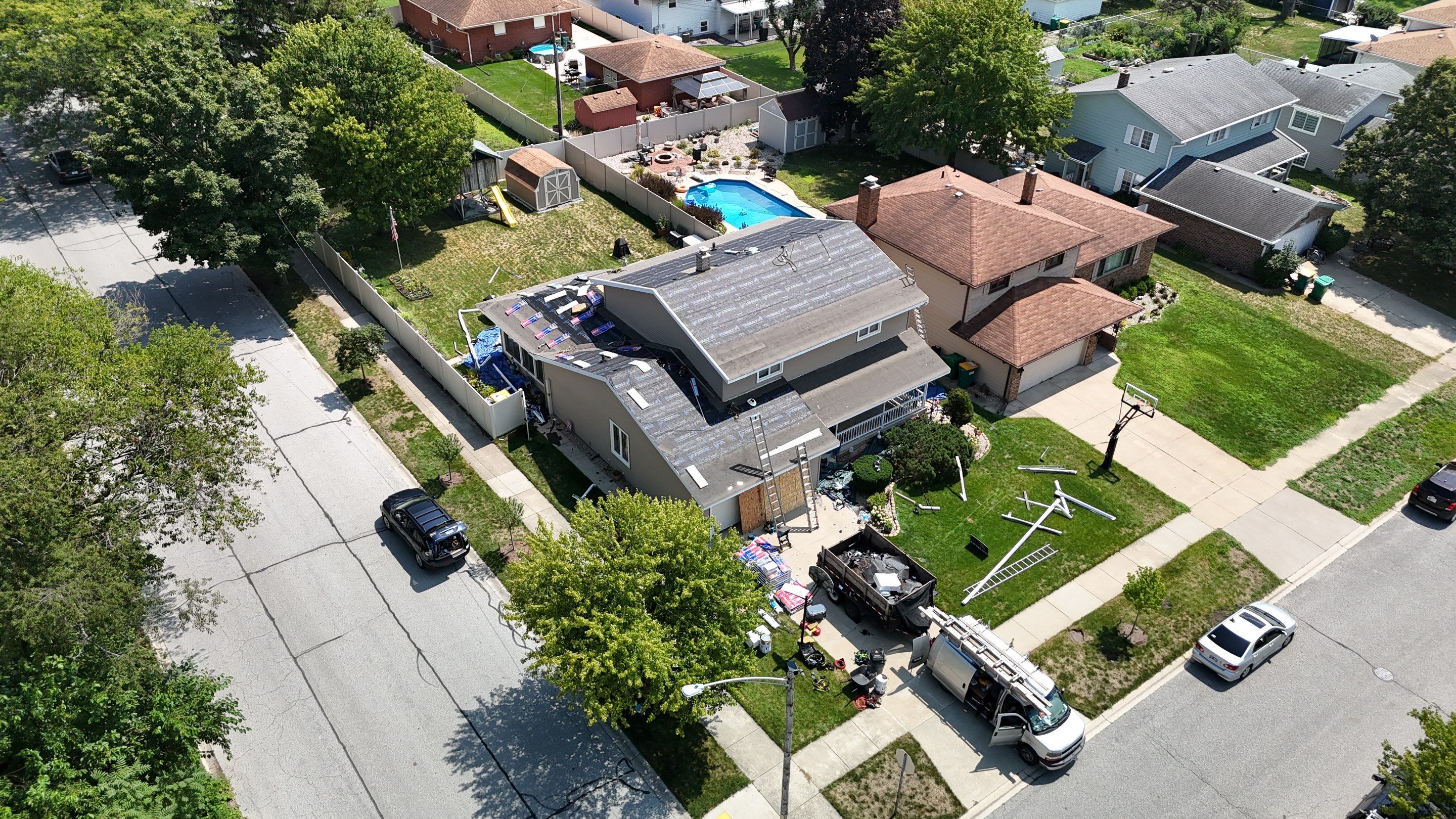 roofing using GAF by Optimal Home Improvement 