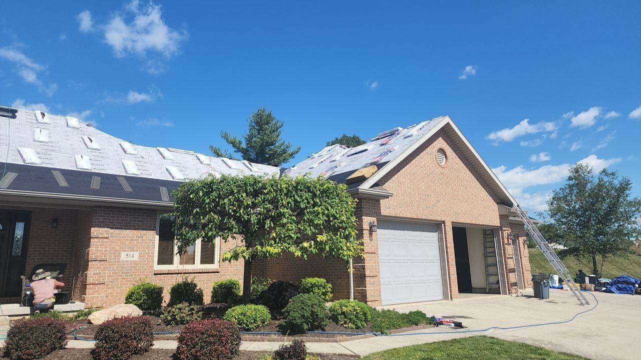 Residential Roofing Installation using GAF Timberline HDZ Weathered Wood by Nitro Roofing and Construction