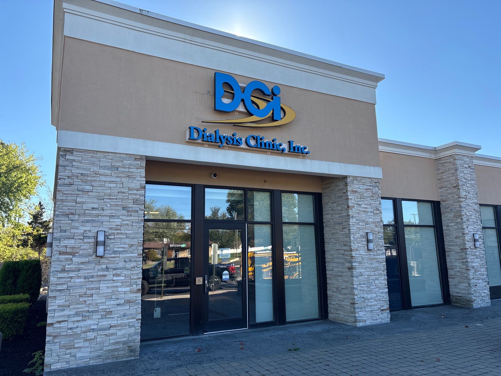 Dialysis Clinic Signage and Parking Lot Improvements in Albany by FASTSIGNS of Saratoga Springs