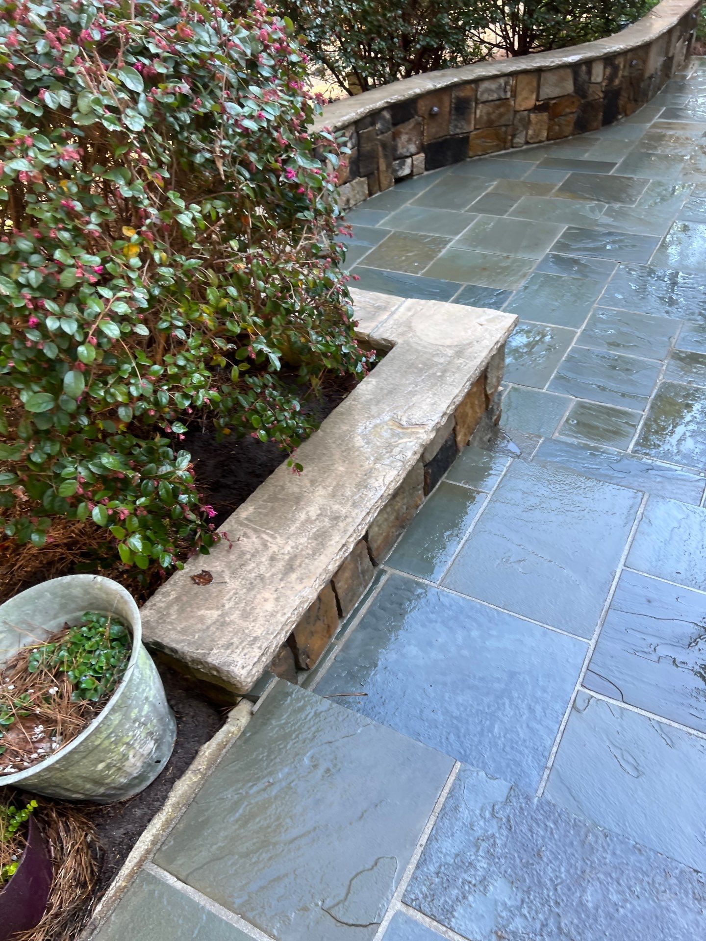 travertine  using Concrete Sealant by DuraSeal