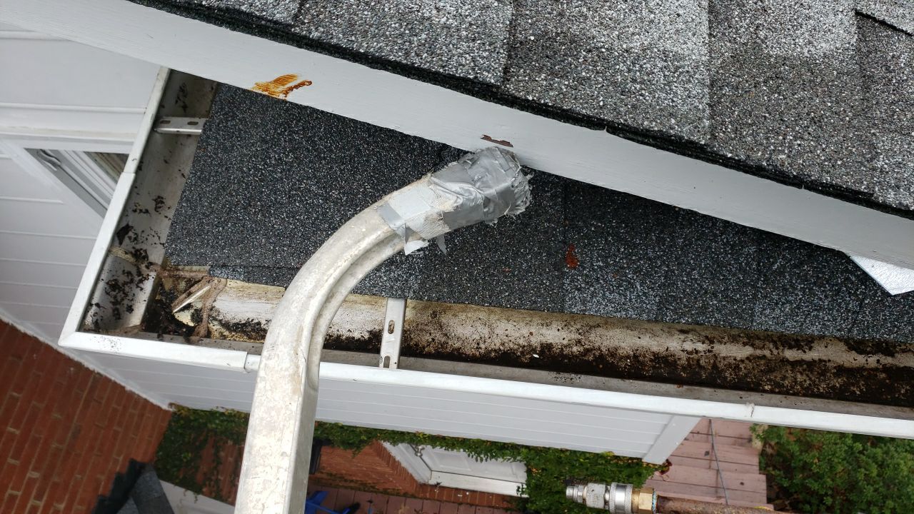 Gutter Cleaning using cleaner by Power Wash Masters LLC