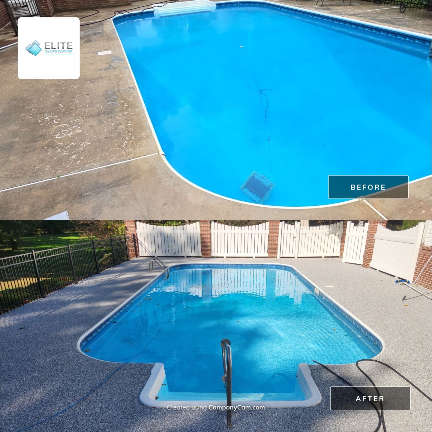 Pool Deck Renovation using Sterling by Elite Floor Solutions