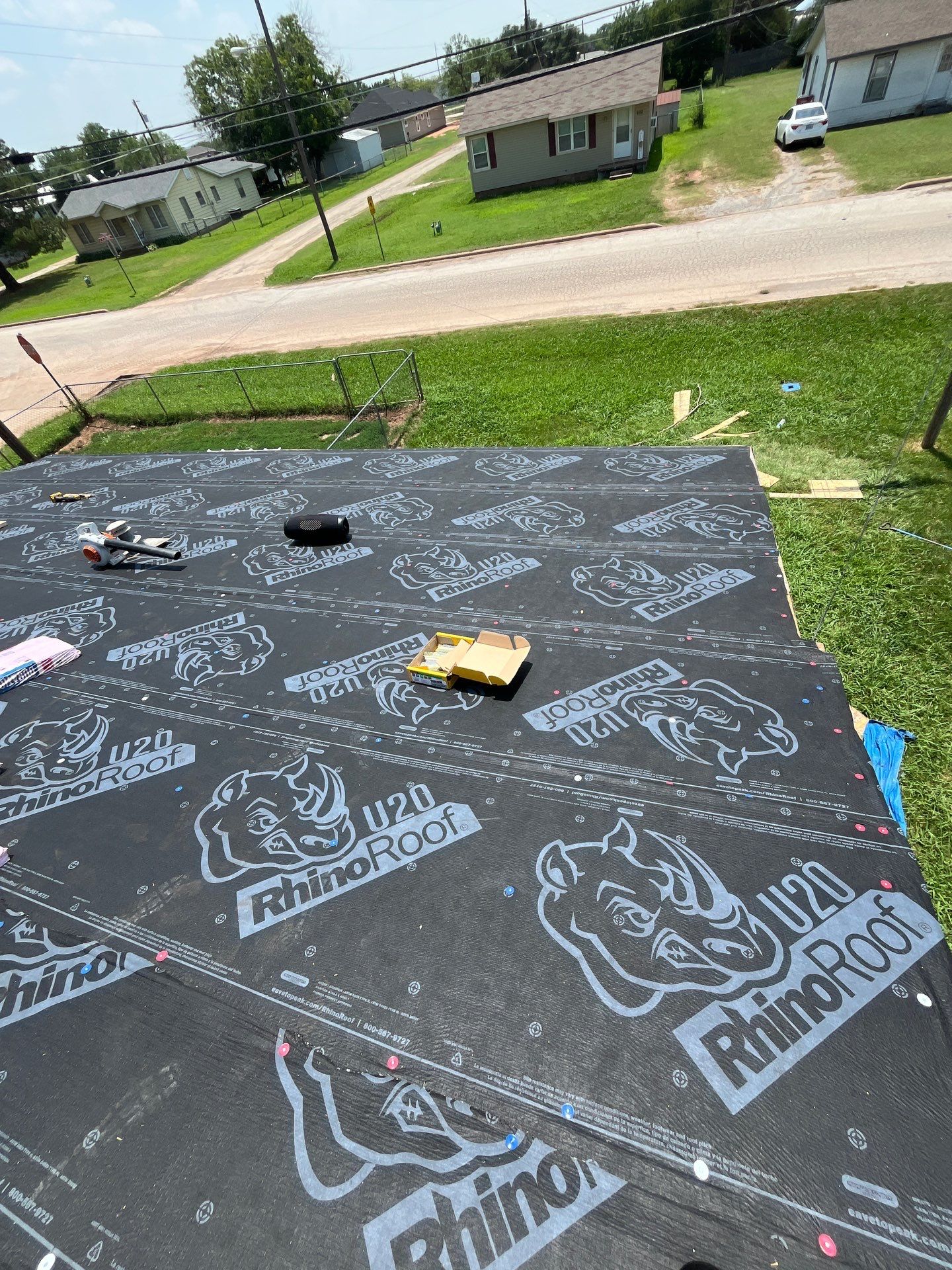 Reroof with Full Redeck by Berry Good Roofing 