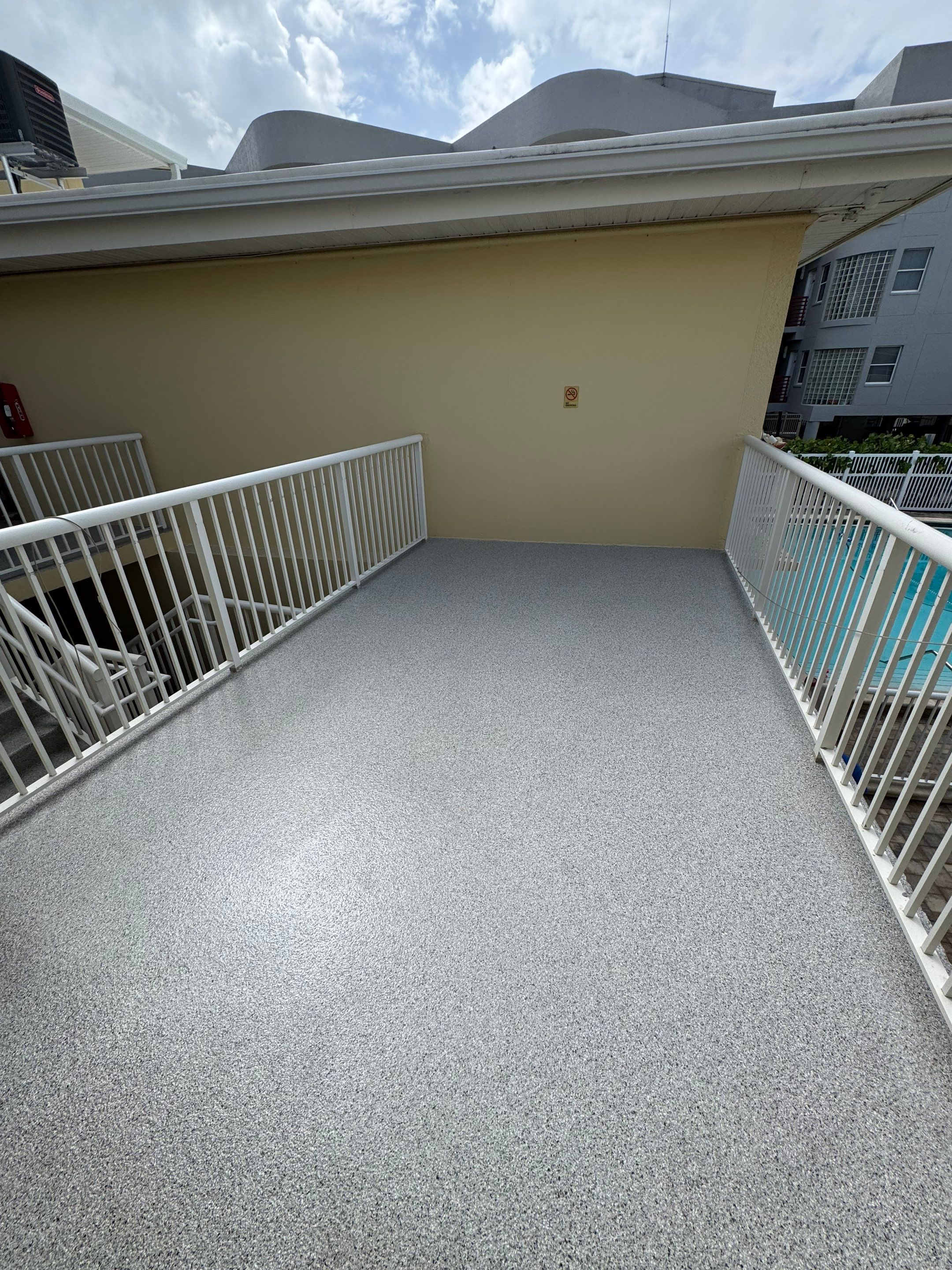 Patio Upgrade with Coyote Flake by Performance Floors & Coating