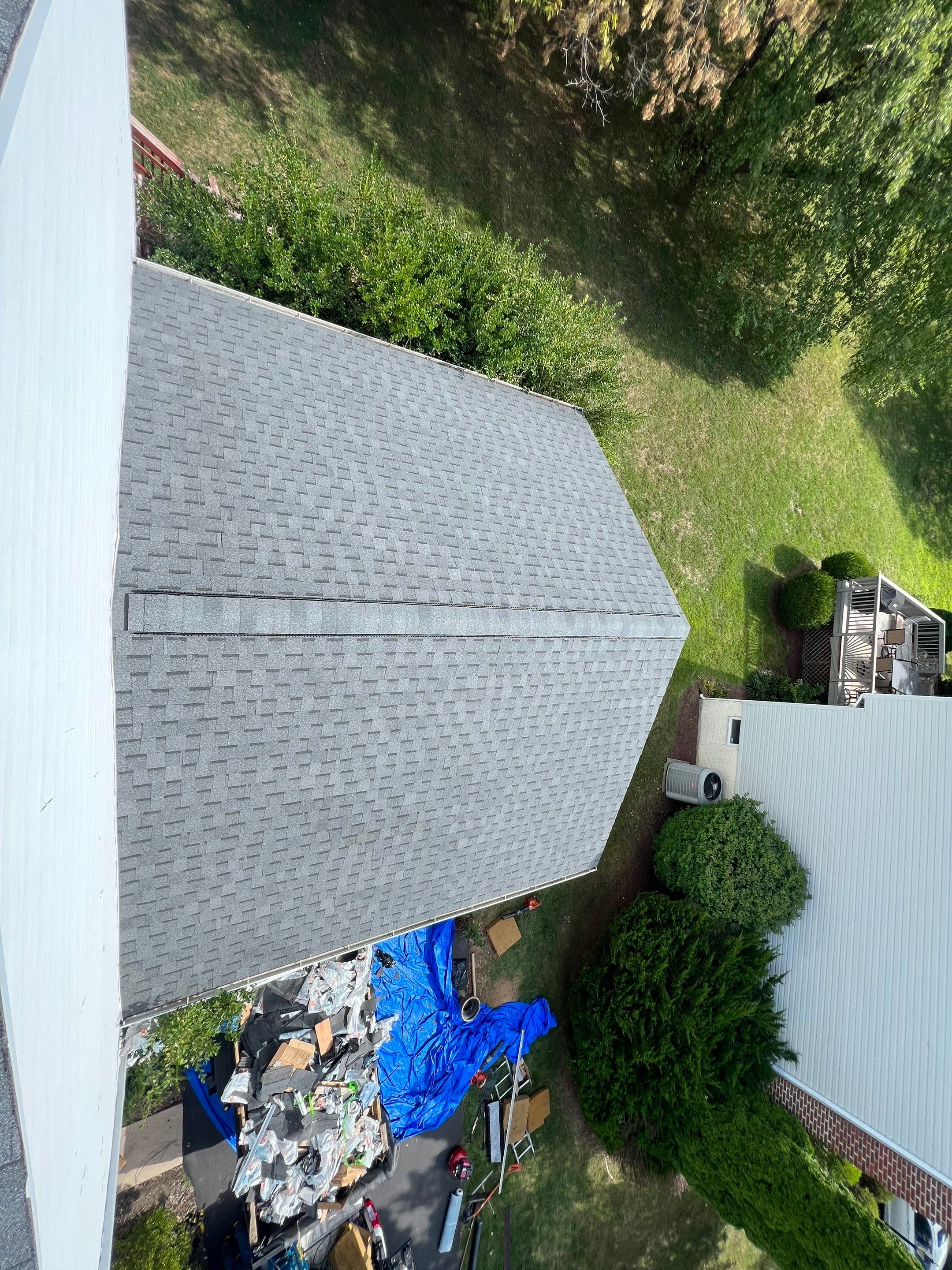Residential Roofing Installation using Atlas Pinnacle Pristine Pewter Architectural Shingles by Frederick Roof Repair