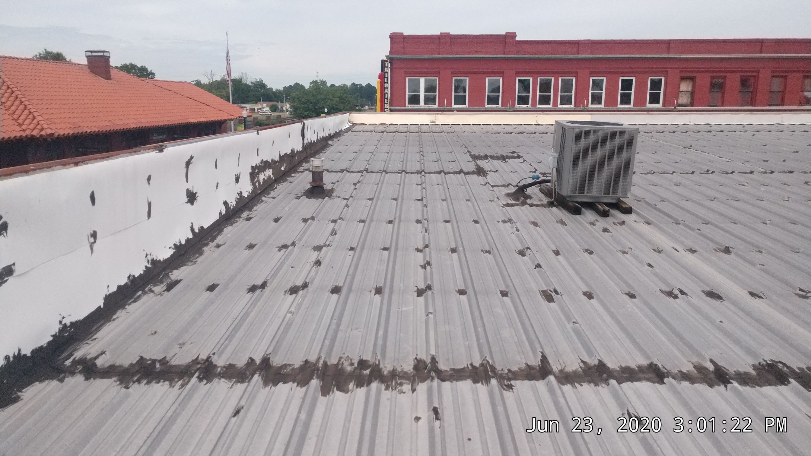 Commercial Metal Restoration System using Aldocoat Coatings by Hostetler Roofing