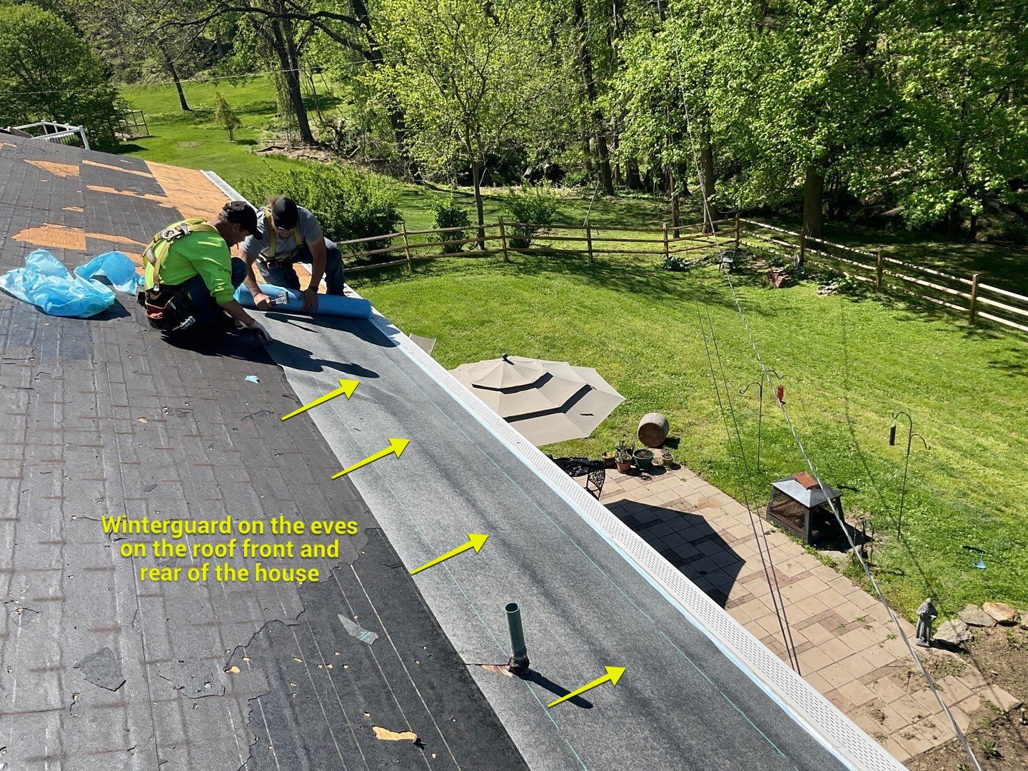 Residential Roofing Installation using Landmark Shingles Color Weatherwood by Alpha Design Services