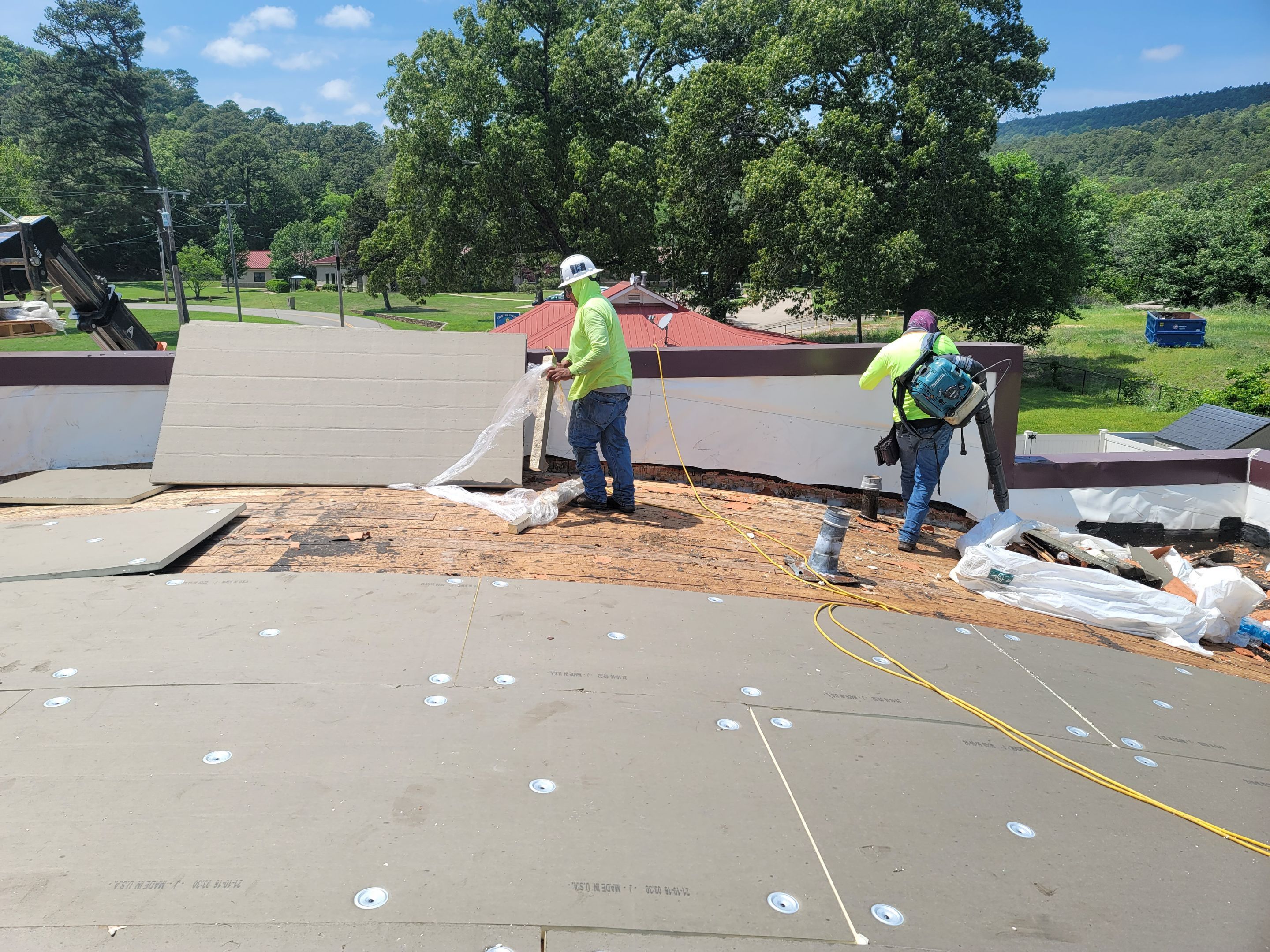 Choctaw Nation Healthcare Center - White Building by Hostetler Roofing