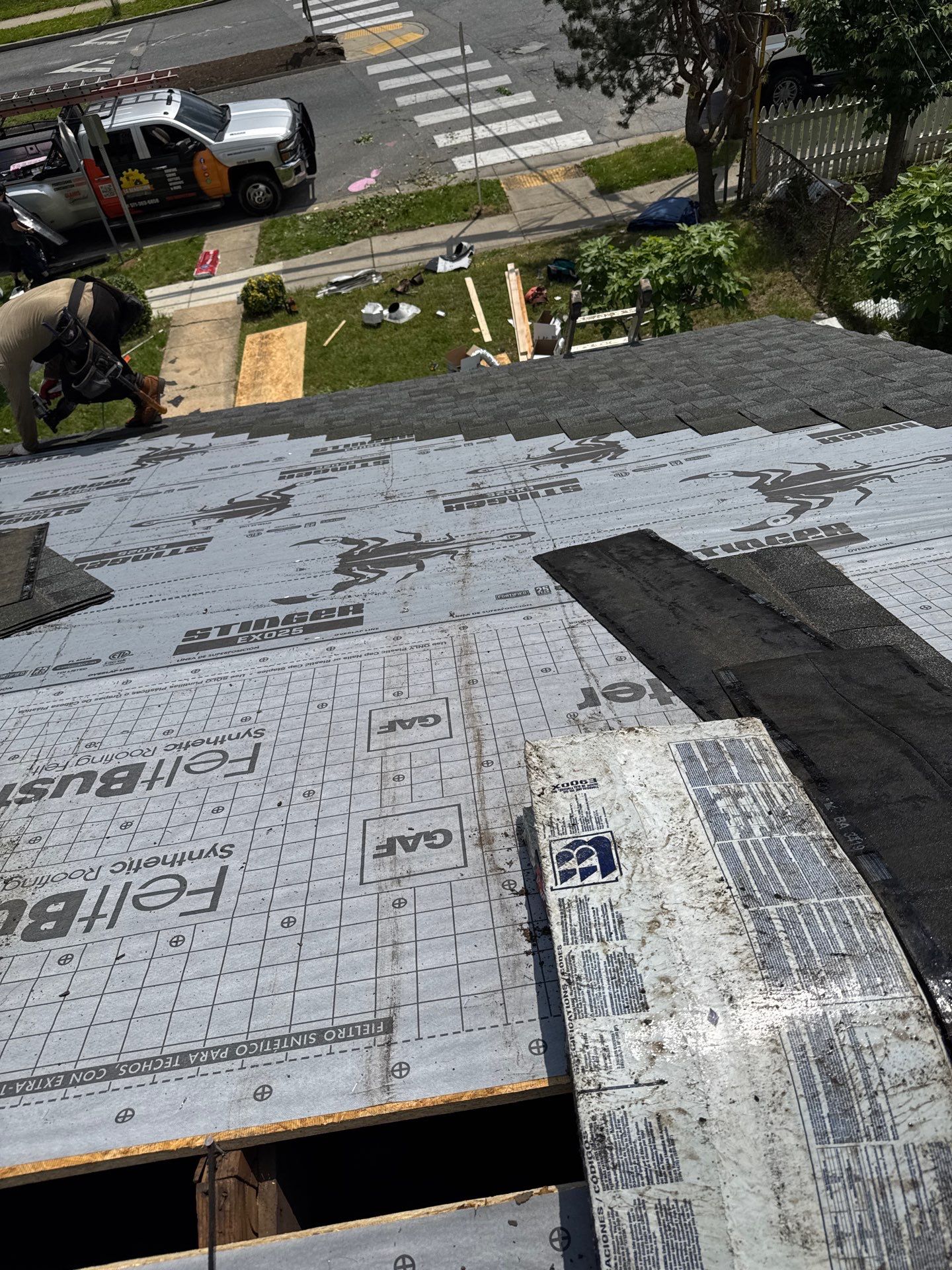 Residential Roofing Installation using GAF HDZ SHINGLES by La Bendicion Contruction Llc