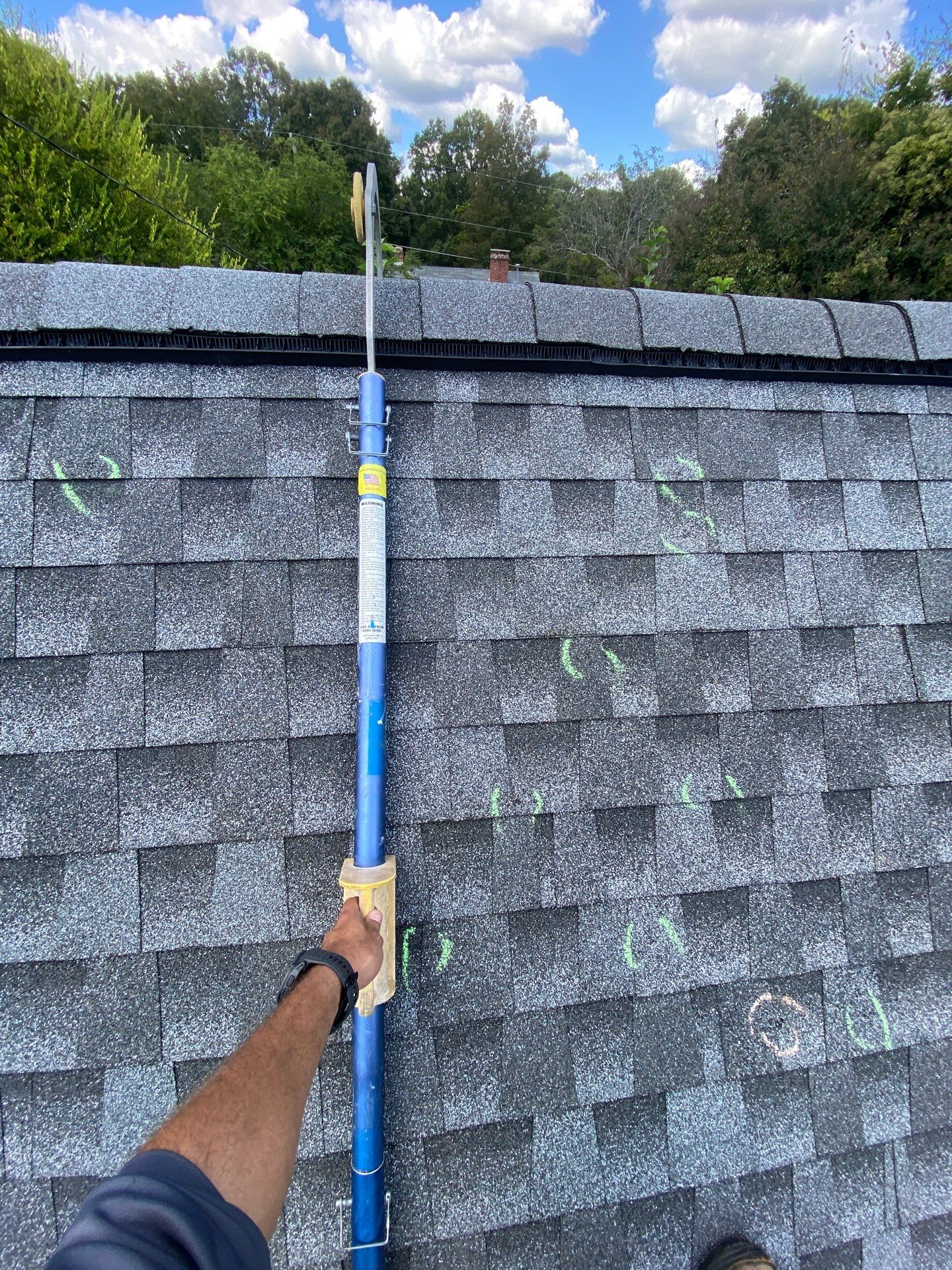 Roof replacement by hail damage  by Just Brilliant Restoration JBR