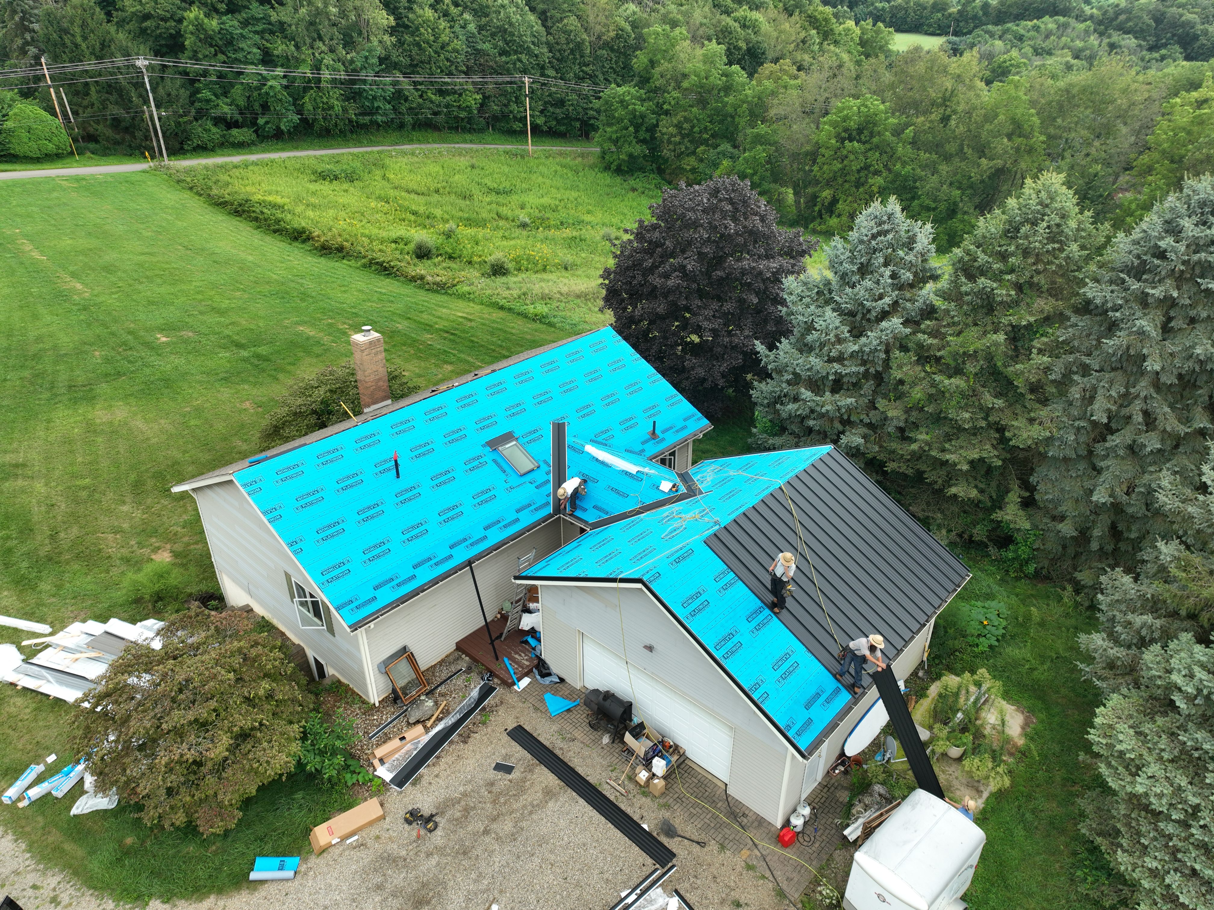 Bulletproof Beauty: 26G Textured Black Metal in Lucas by Cornerstone Roofing And Siding