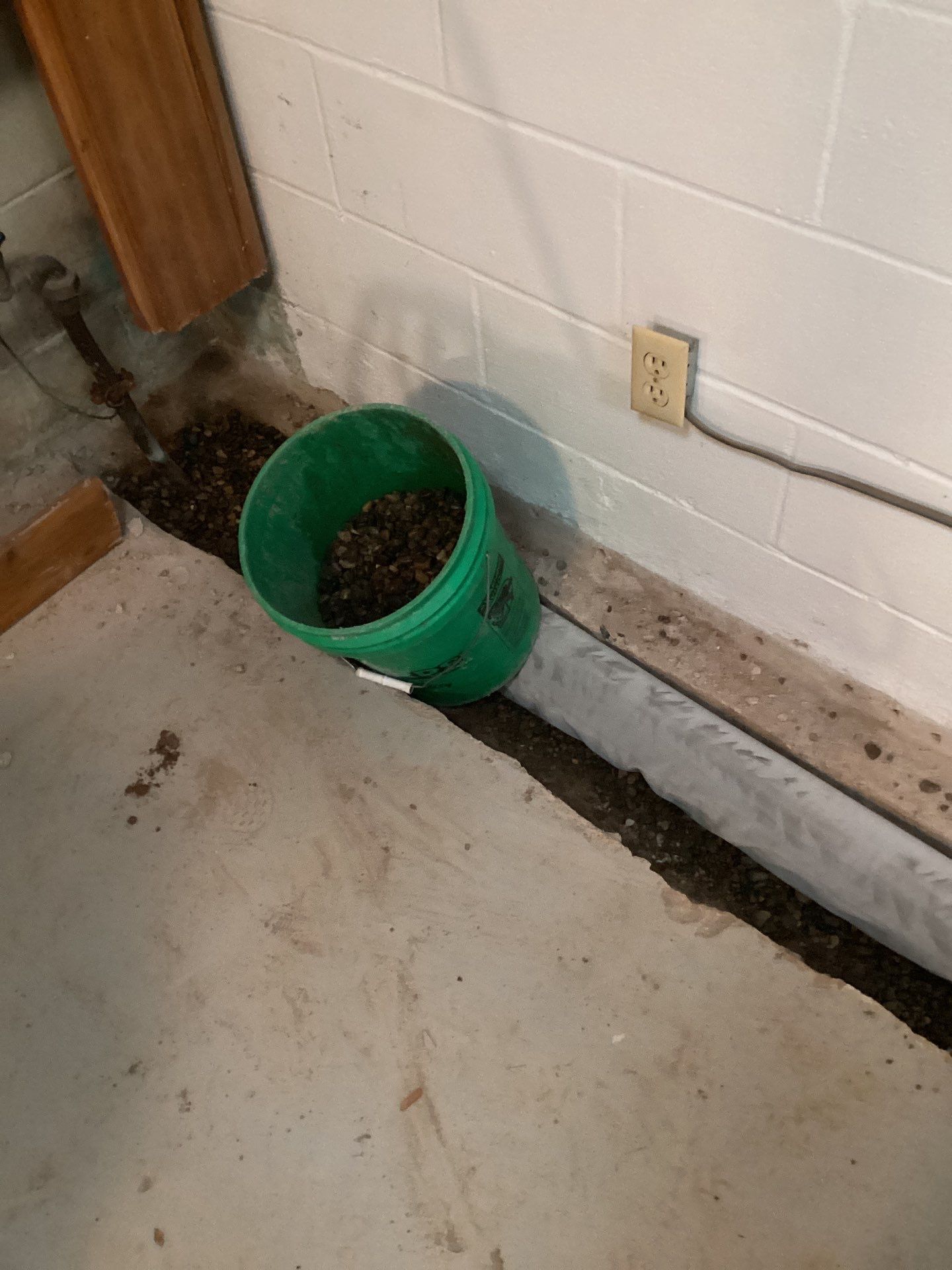 Drain tile in Woodbury by Waterproofing Northeast