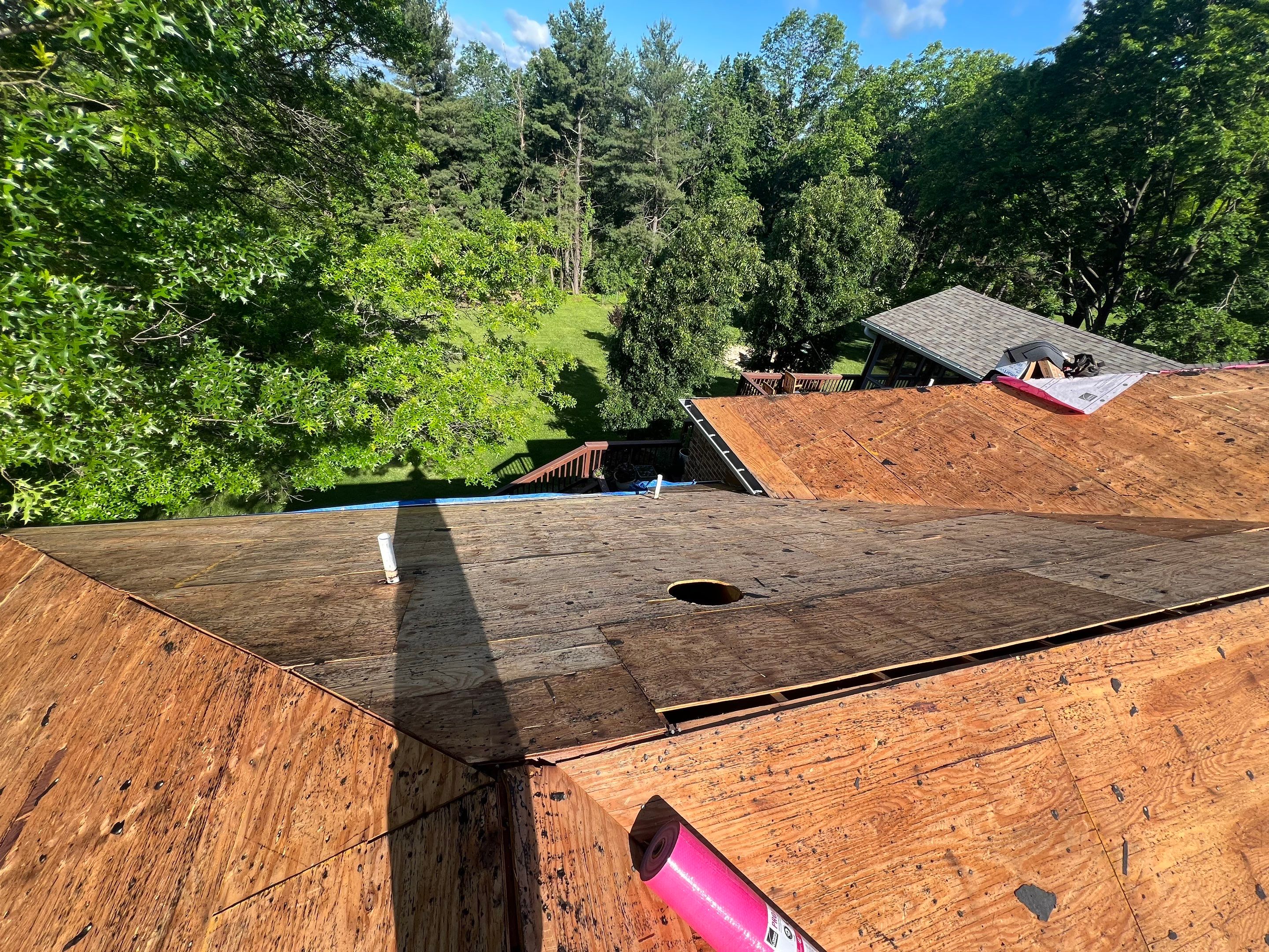 Residential Roof Replacement and Sheathing Repair in Frederick by Frederick Roof Repair