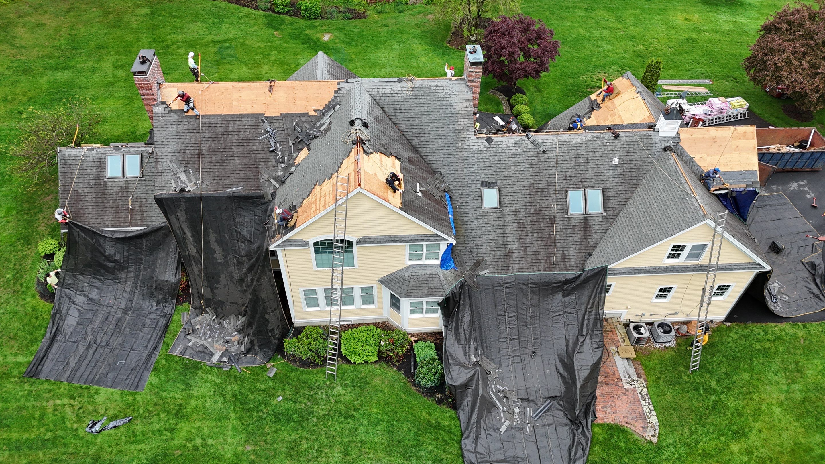 Roof Replacement with Owens Corning Shingles and Copper Flashing by Mighty Dog Roofing of Greater Middlesex County