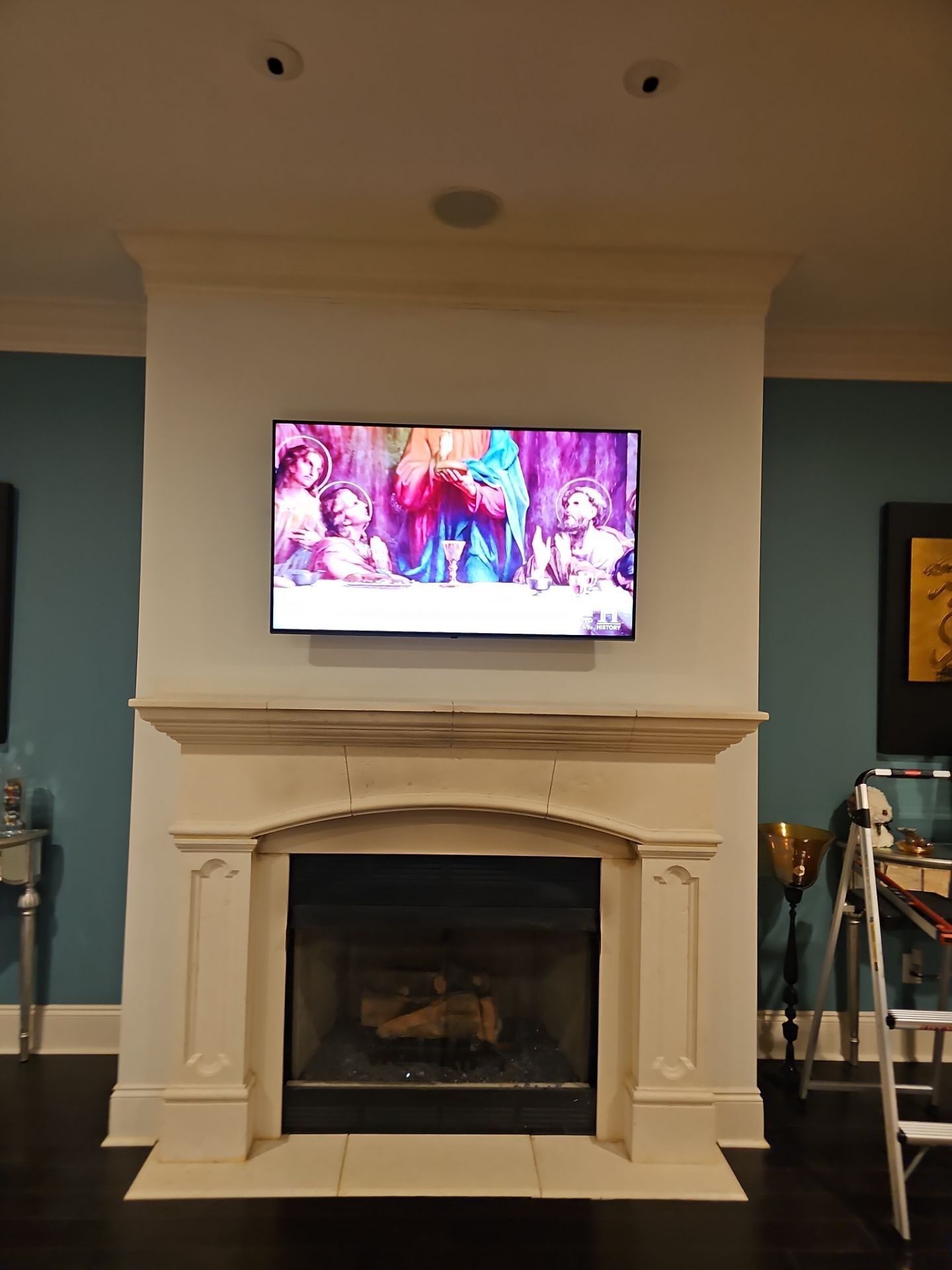 Fireplace TV Mounting Projects by Hangman Mounting & Installation 