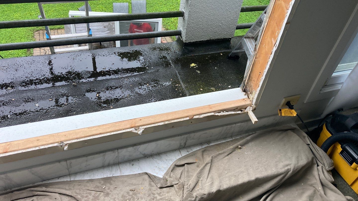 Sliding Glass Door and Window Replacement with Structural Repairs in Highland Park by Mr Roof & Remodeling Co