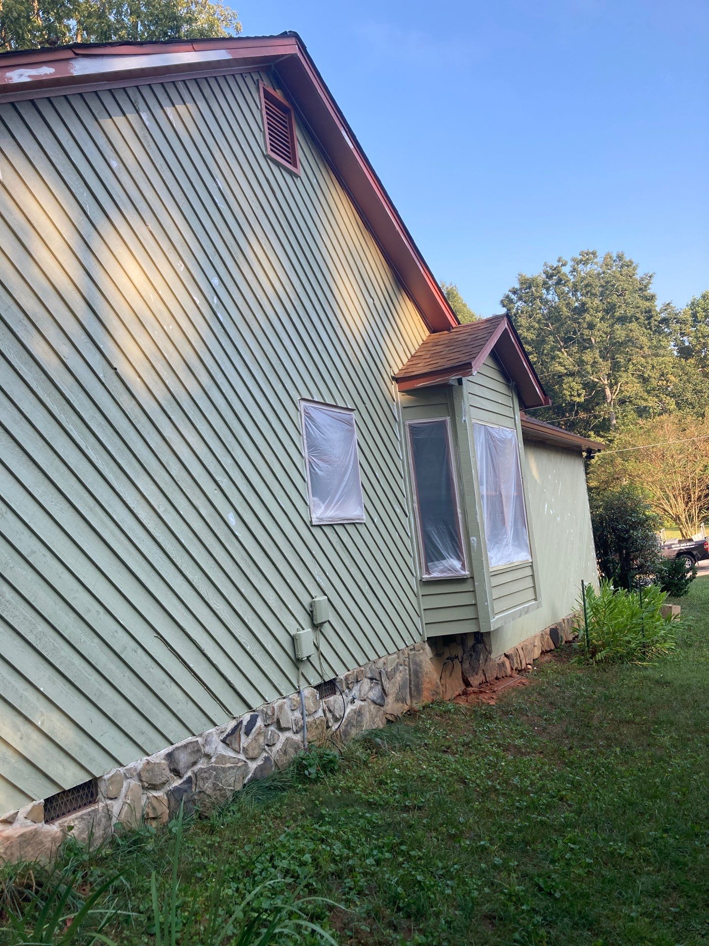 Exterior Painting and Deck Stain in Stone Mountain, GA by Nelson Exteriors