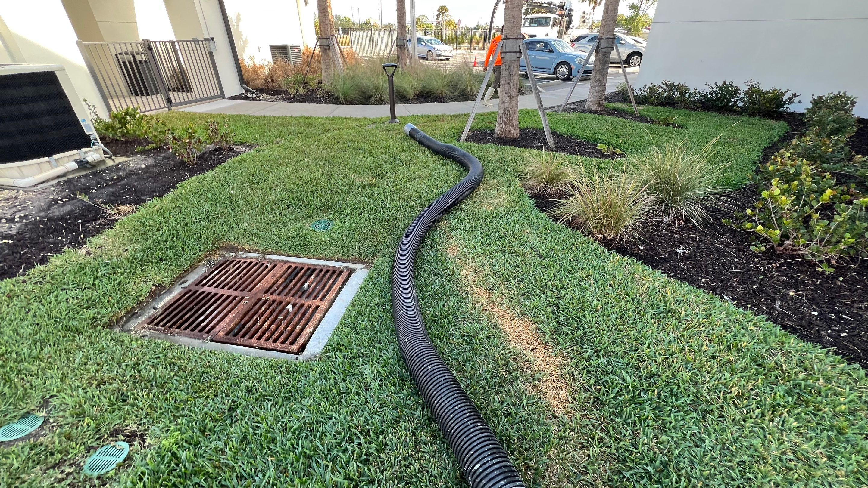 New Construction Apartment Complex Catch Basin Cleaning by APS Power & Water