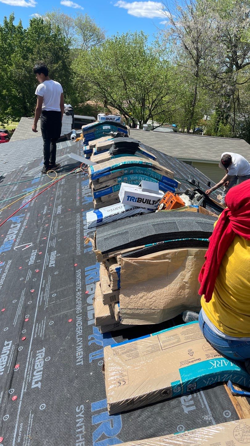 Roof replacement and interior repair by hail damage by Just Brilliant Restoration JBR