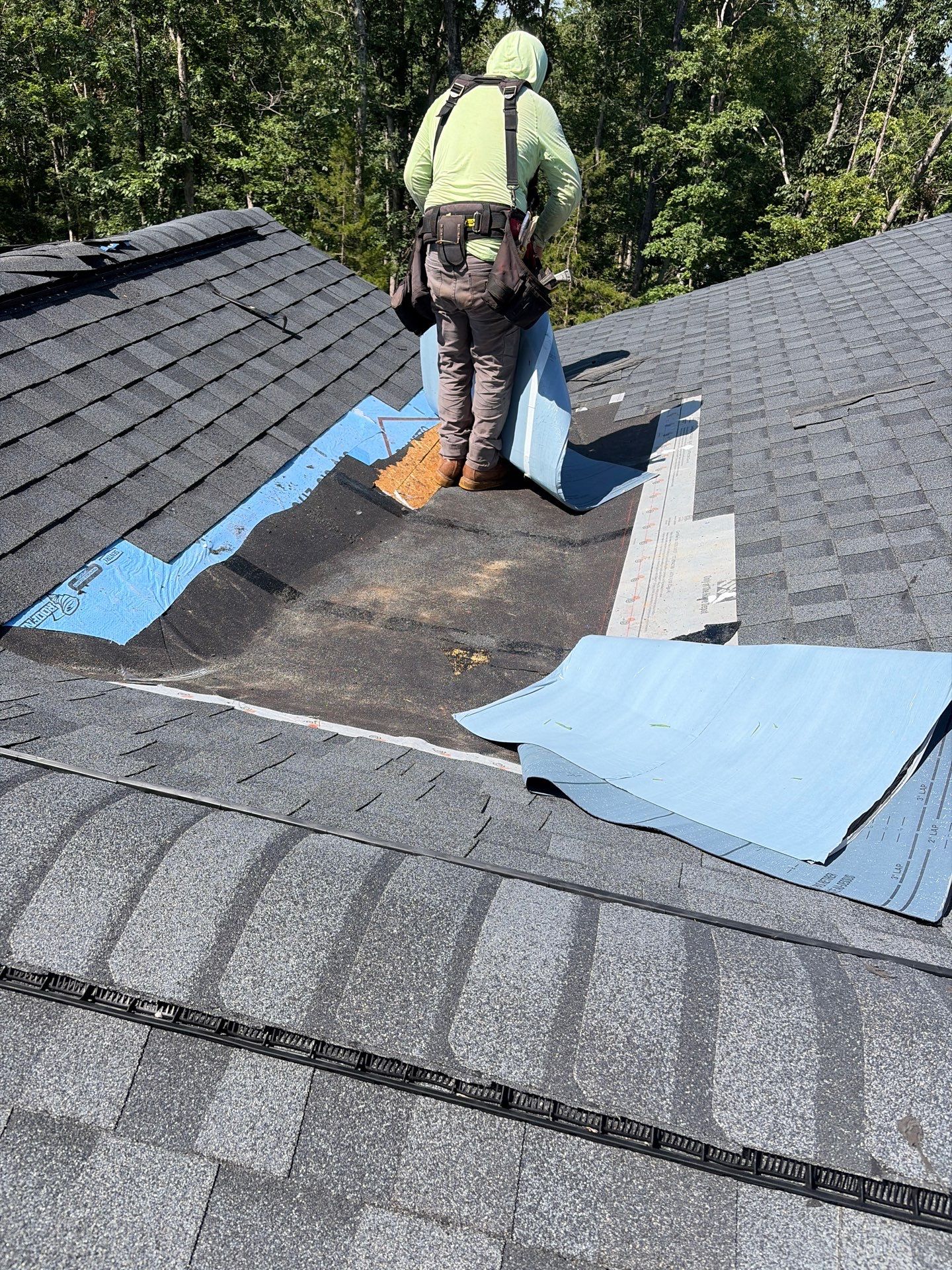 Dead Valley & Chimney Repair Project in Moore, SC by Roofers LLC