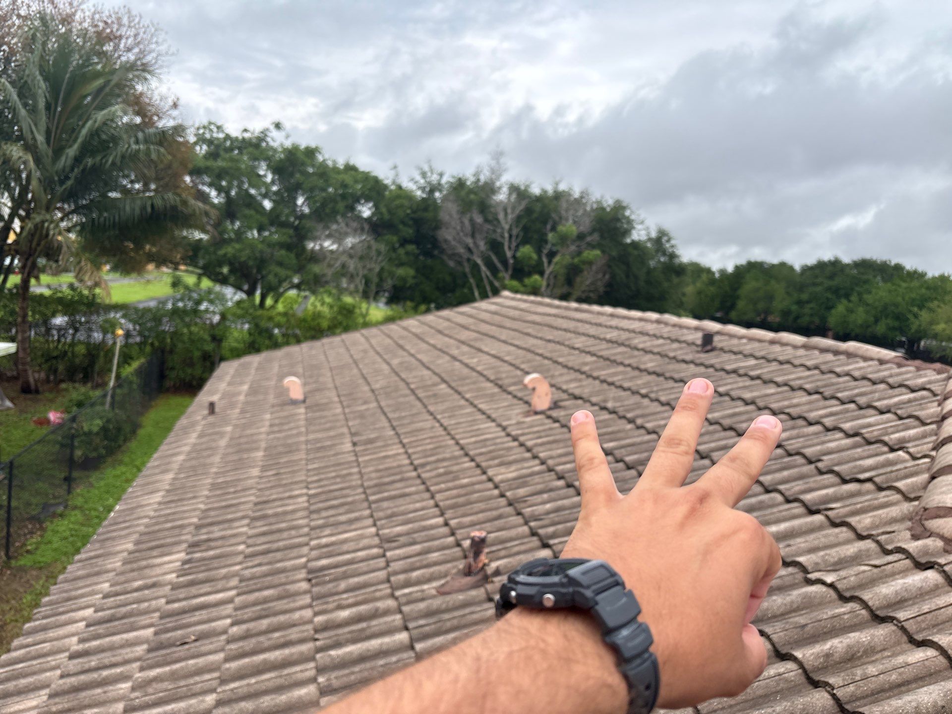 Residential Concrete Tile Roof Replacement and Deck Repair in Miramar by Aastro Roofing