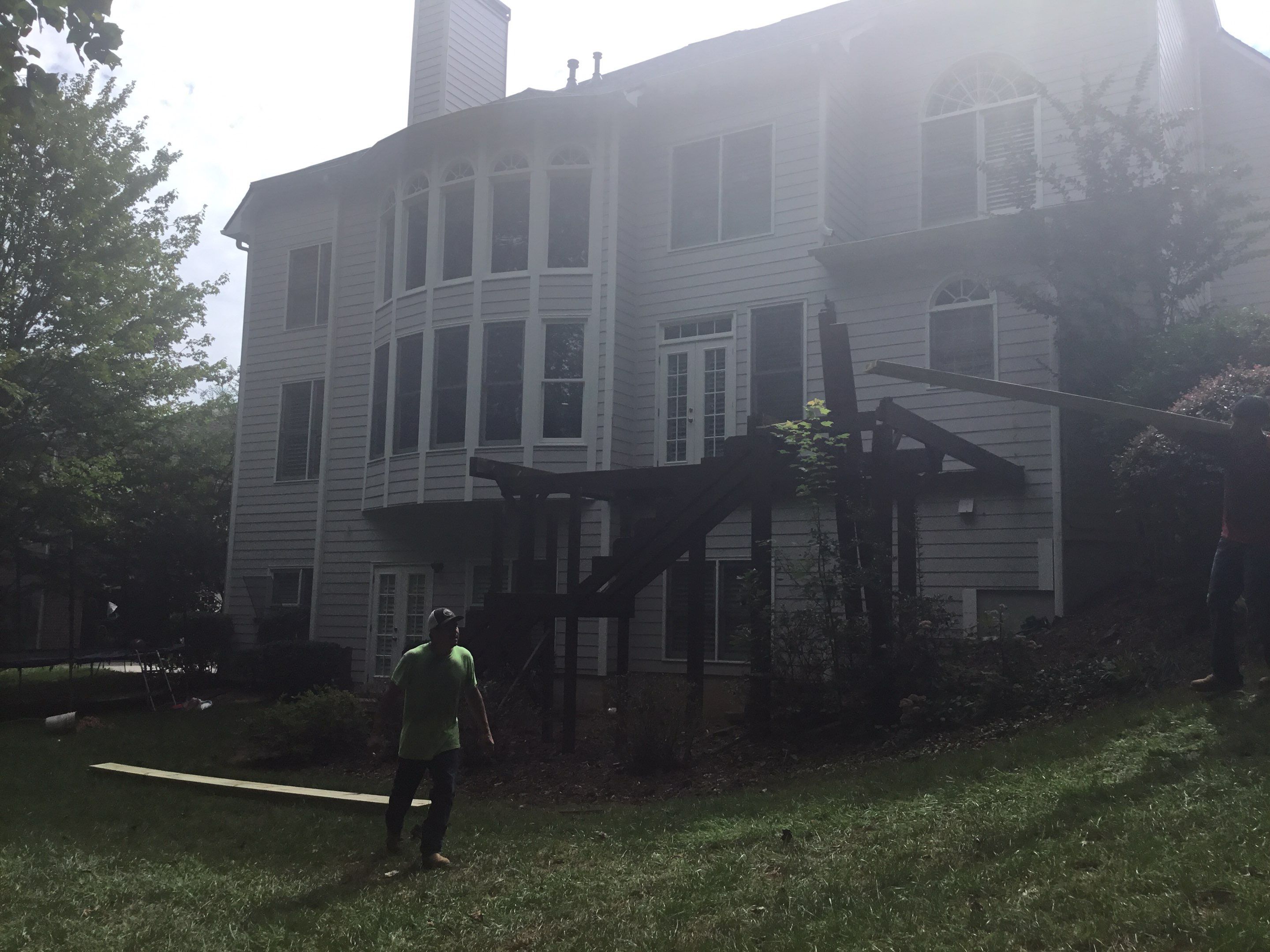 Elevated Screened-in Porch and Composite Deck Construction in Mableton by Swift Home Renovations