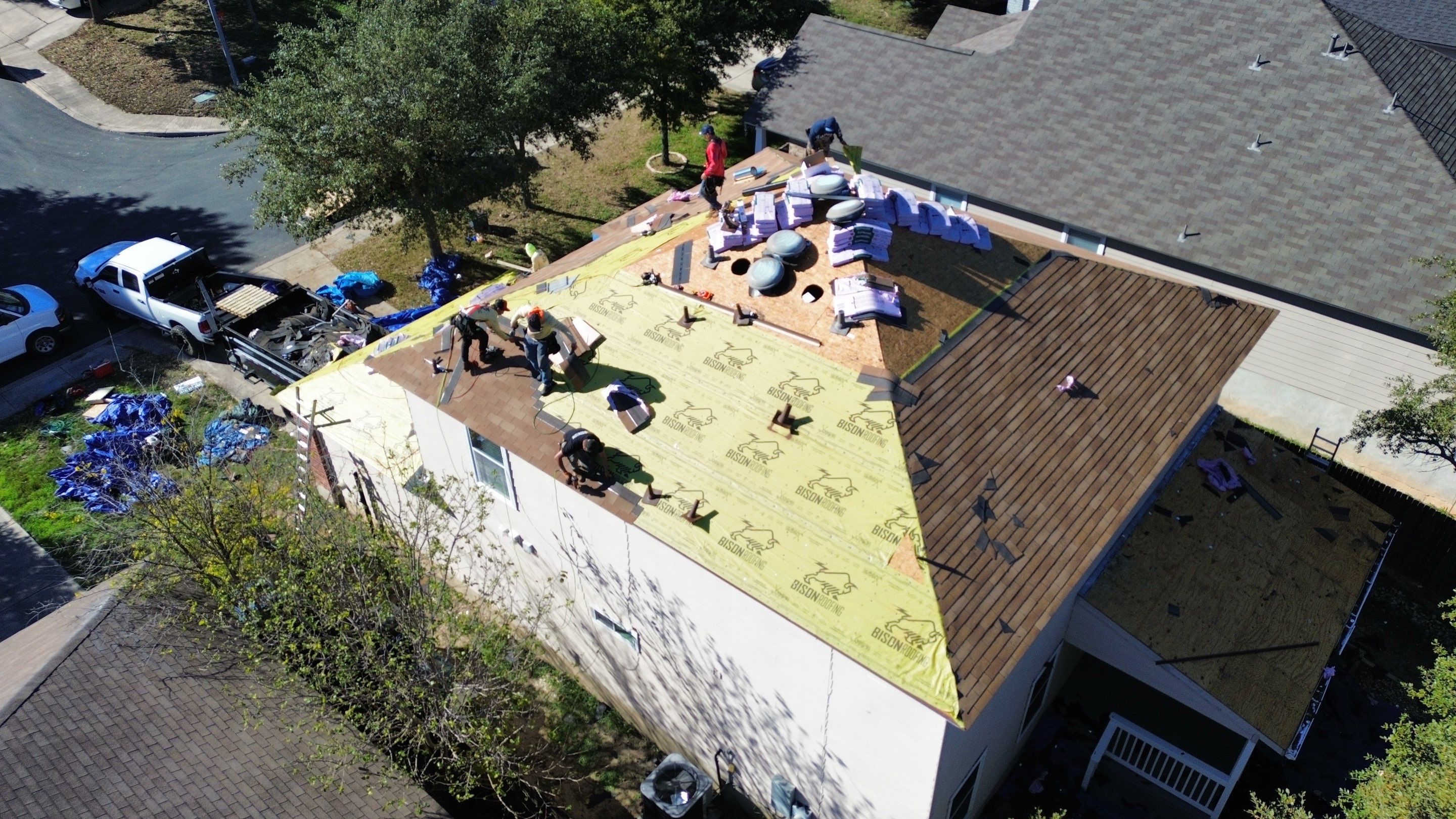 San Antonio Roof Project  by Bison Roofing  
