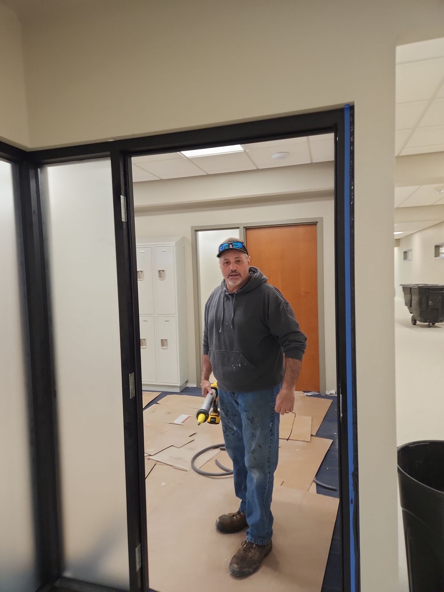 Commercial Storefront Window Install using Storefront by Service Glass Inc