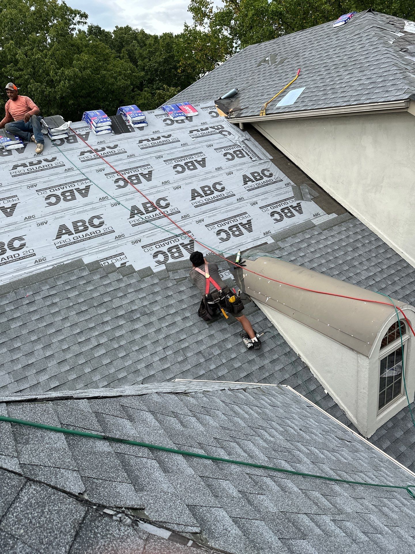Residential Roofing Installation using GAF Timberline HDZ by Rainstoppers Roofing