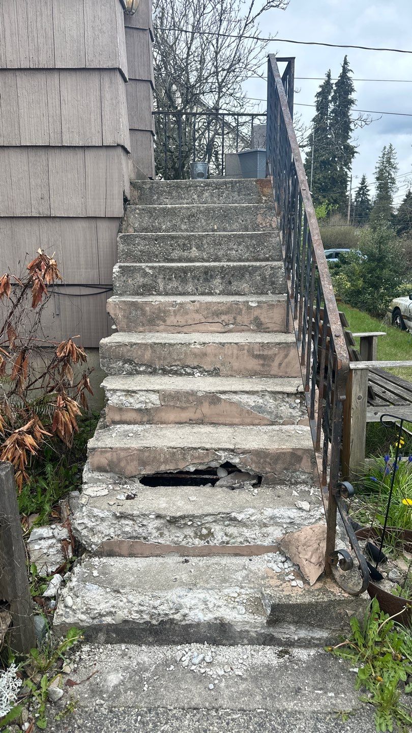 Cheyanne | Concrete Wall & Stairs  by Jireh Asphalt & Concrete Inc 