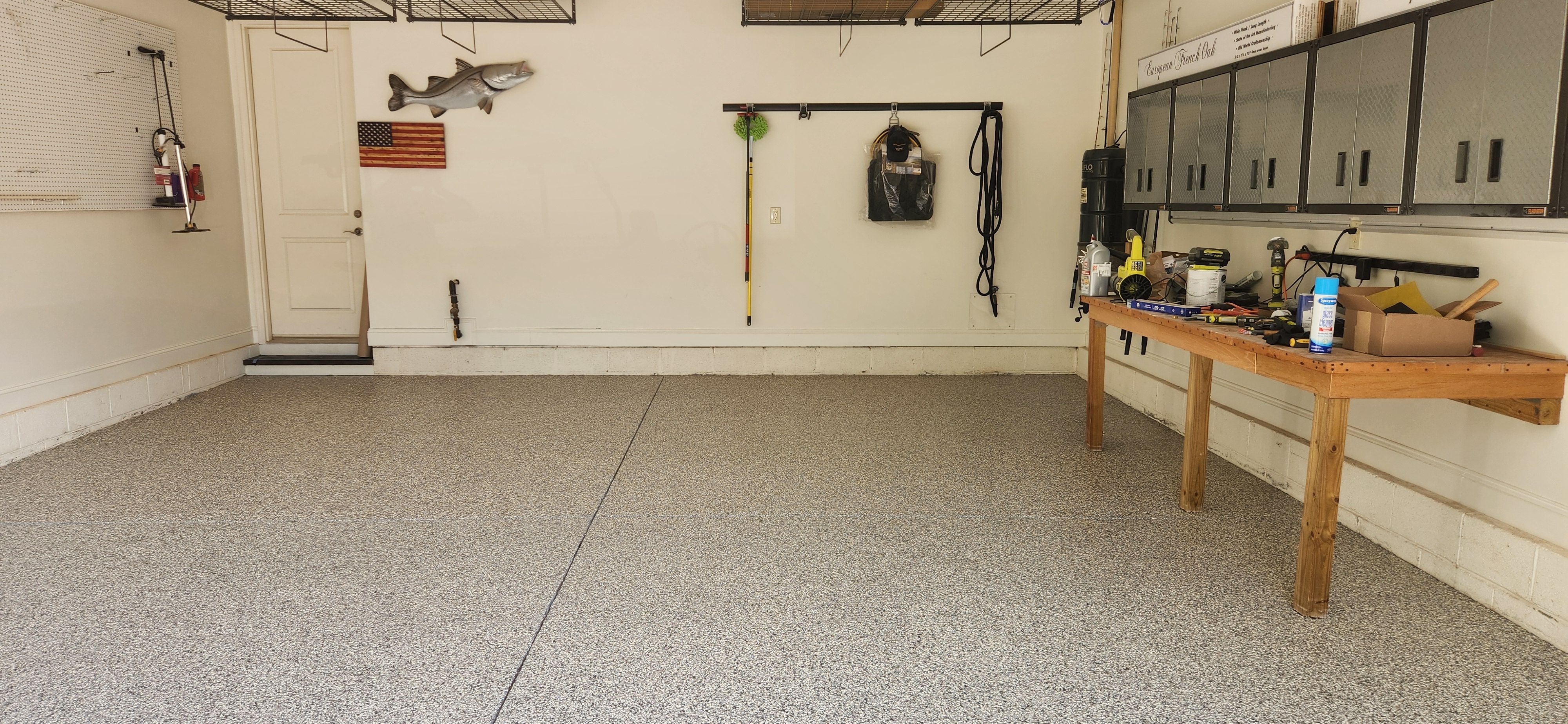 Garage using Mushroom by Elite Floor Solutions