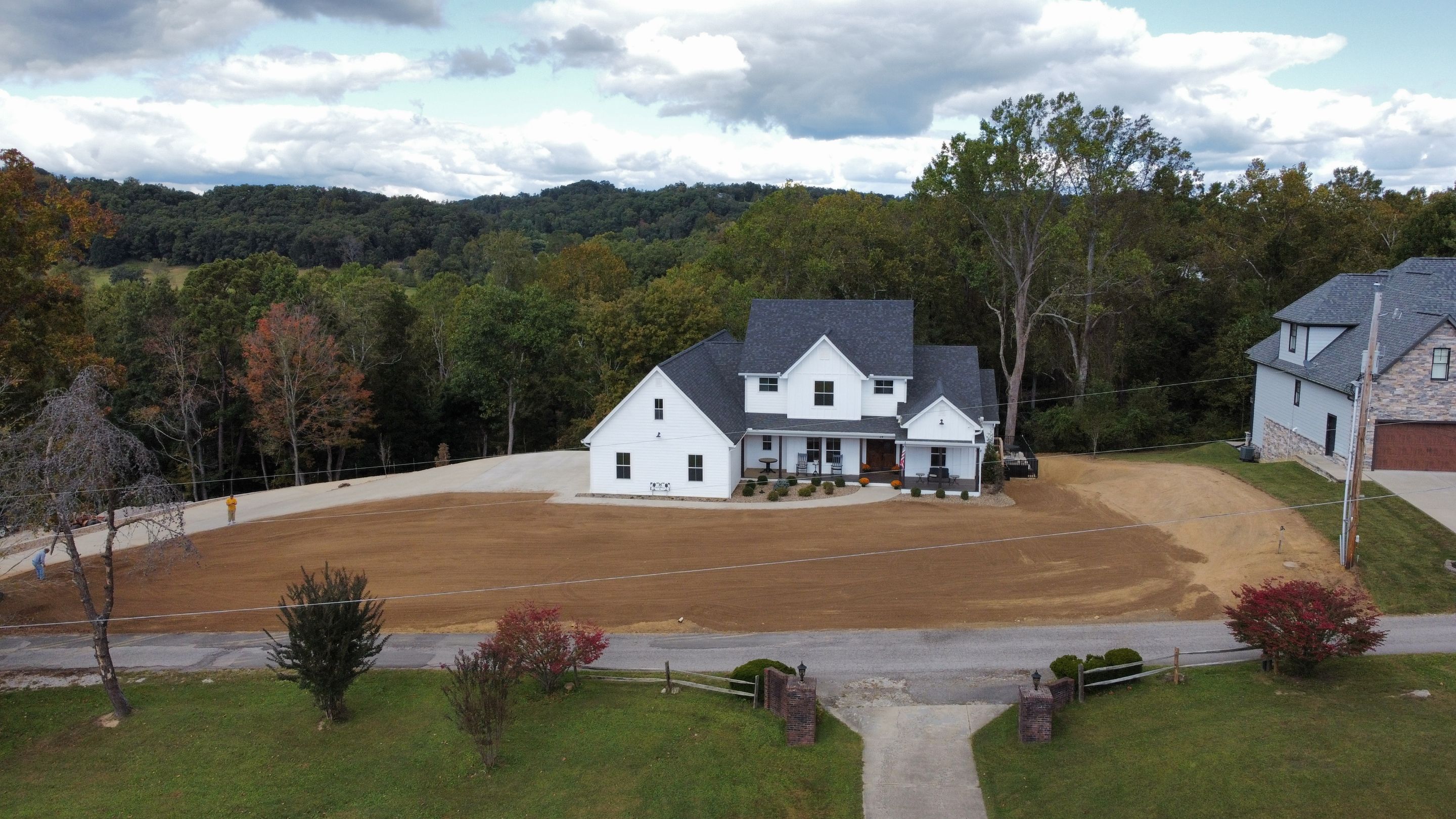 Sod Installation using Fescue Sod by GrassBusters, Inc.