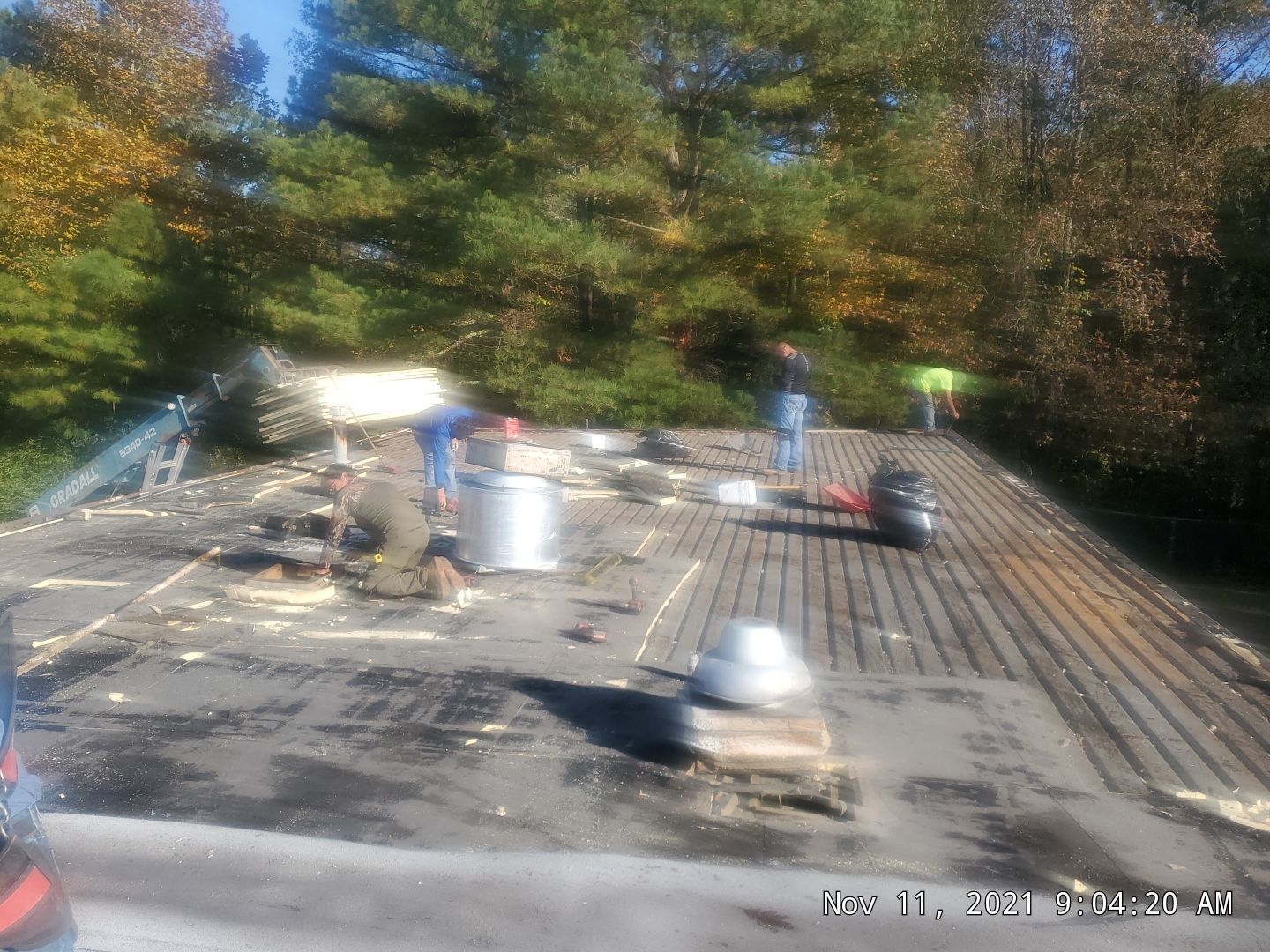 Commercial Roofing Installation using 50 mil PVC by Hostetler Roofing