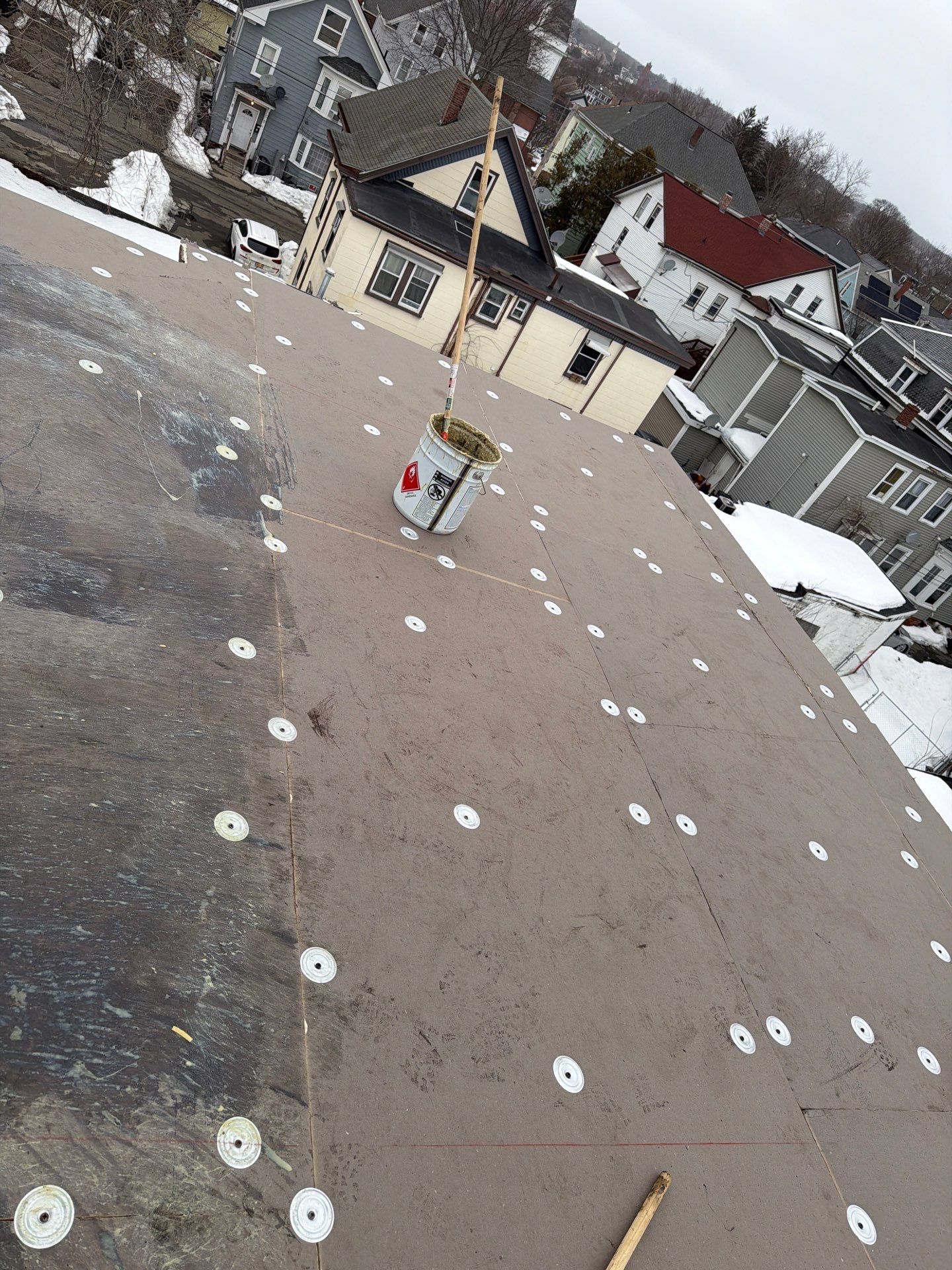 Gravel Roof Tear-Off & EPDM Rubber Roof Conversion in Haverhill, MA by JOHNNYS PRO