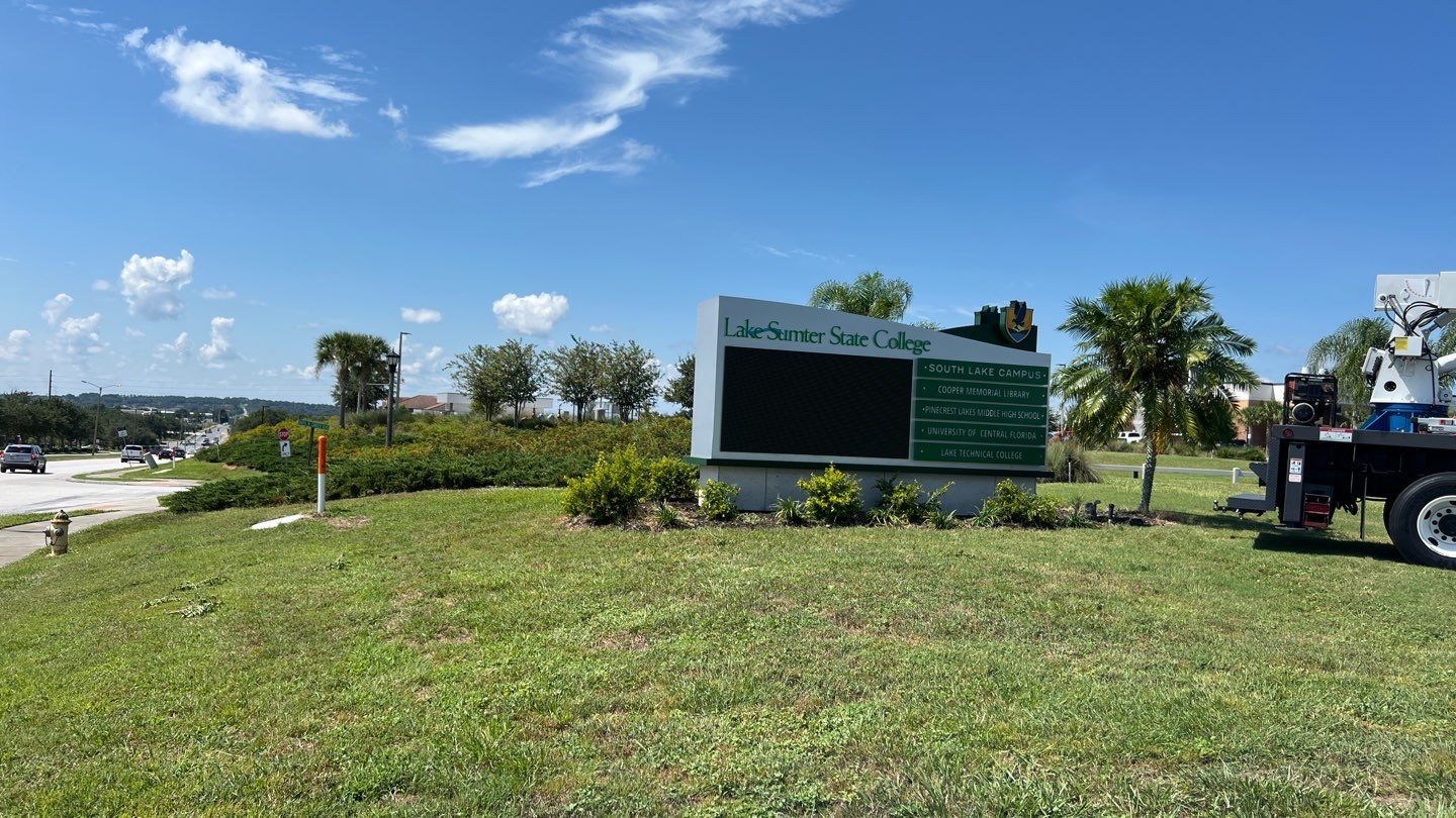 Monument Sign for LSSC Clermont by SignCrafters