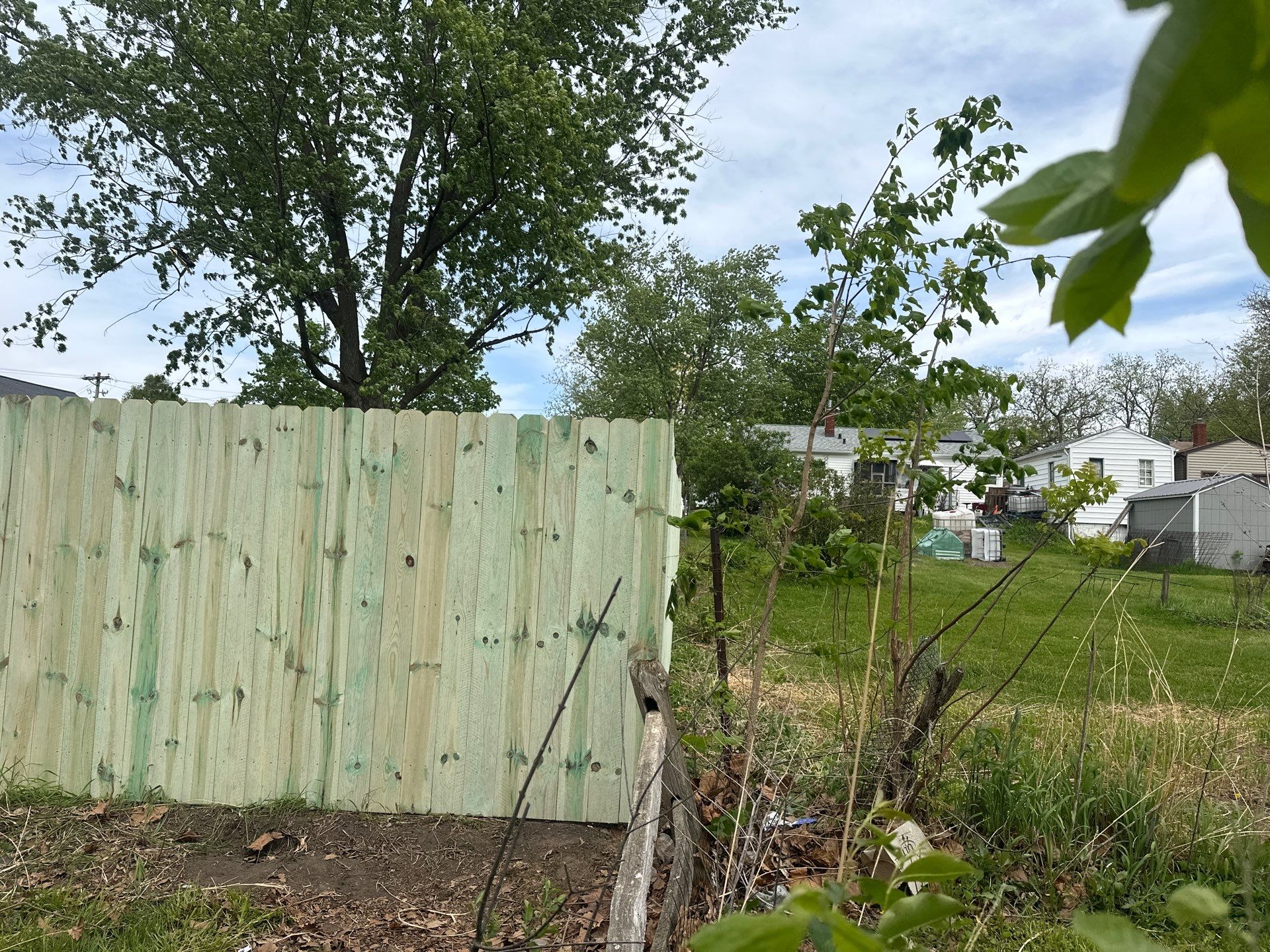 Pressure-Treated Wood Privacy Fence Installation in Waterloo by Perfect Picket Fence and Stain