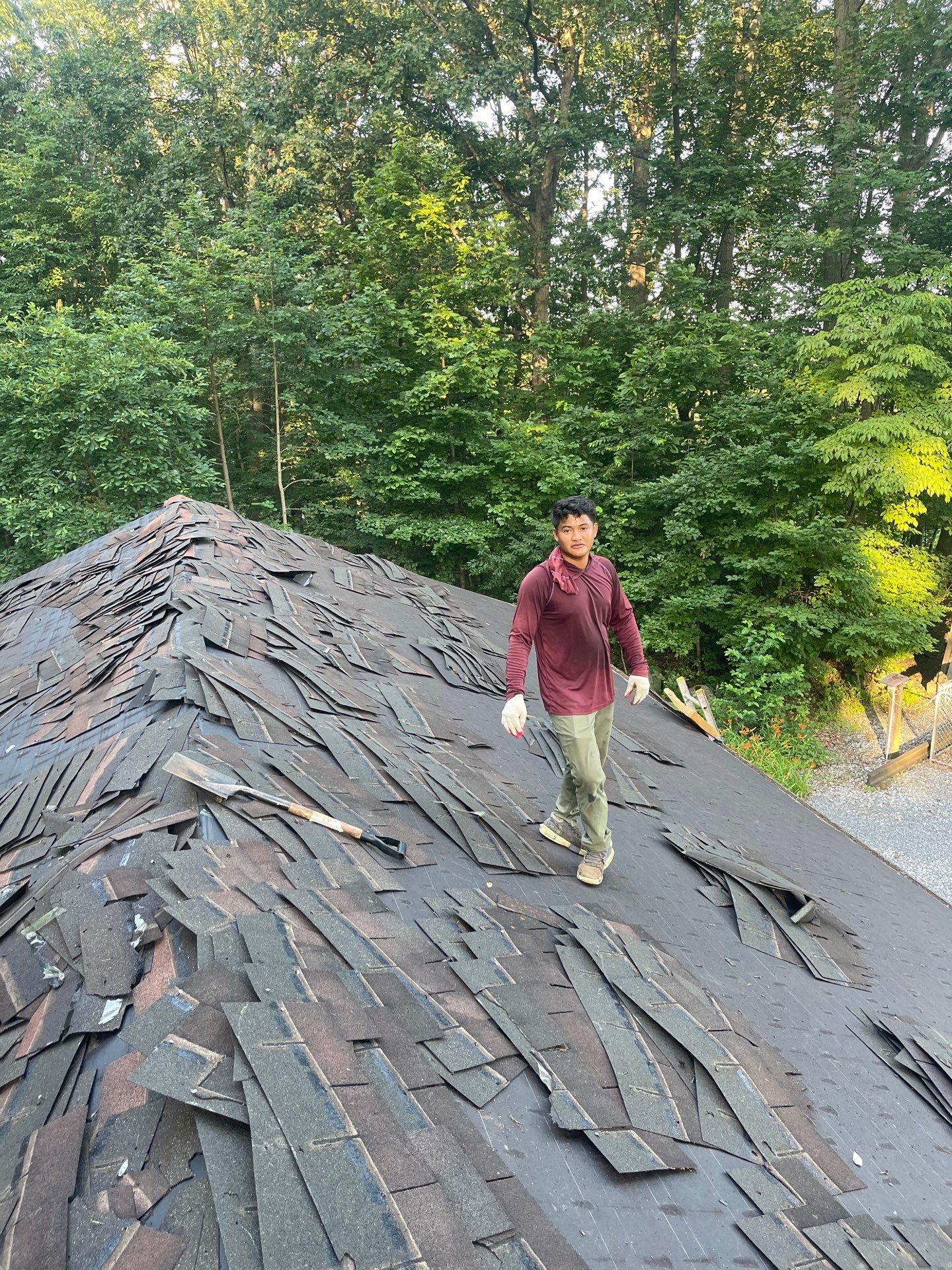 Carport Shingle Roof Replacement in New Windsor MD by Bealing Roofing & Exteriors