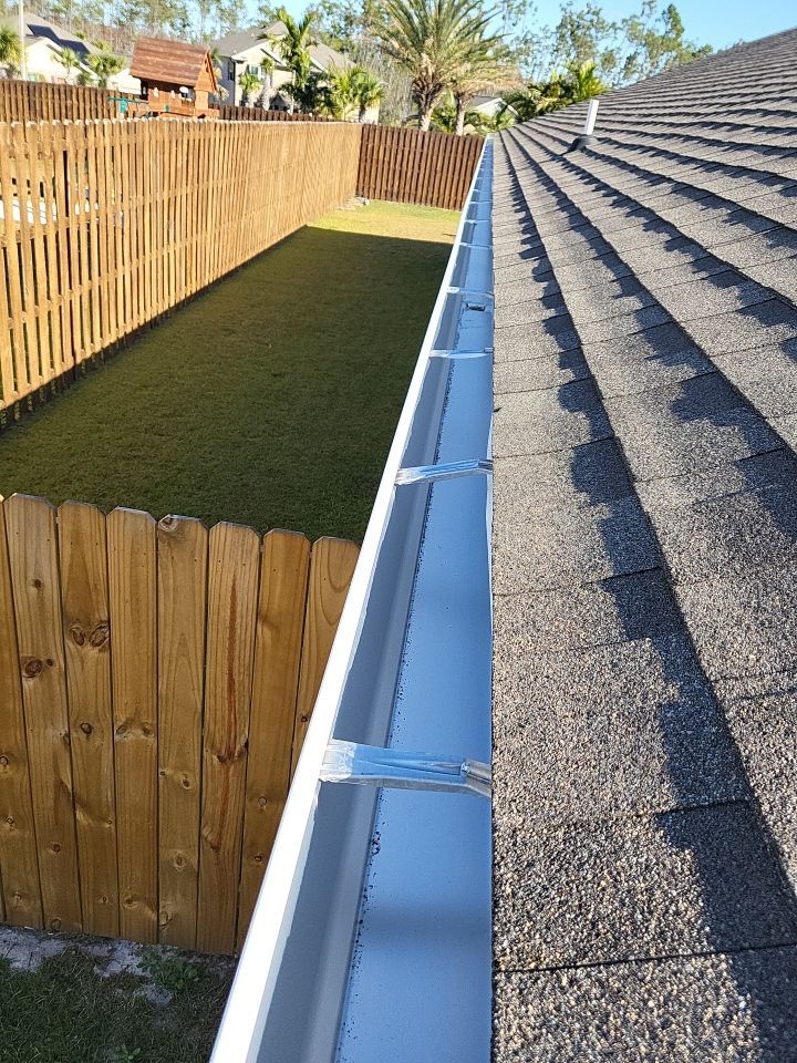 Gutter Installation using White K-Style Gutters by Gutter Professors