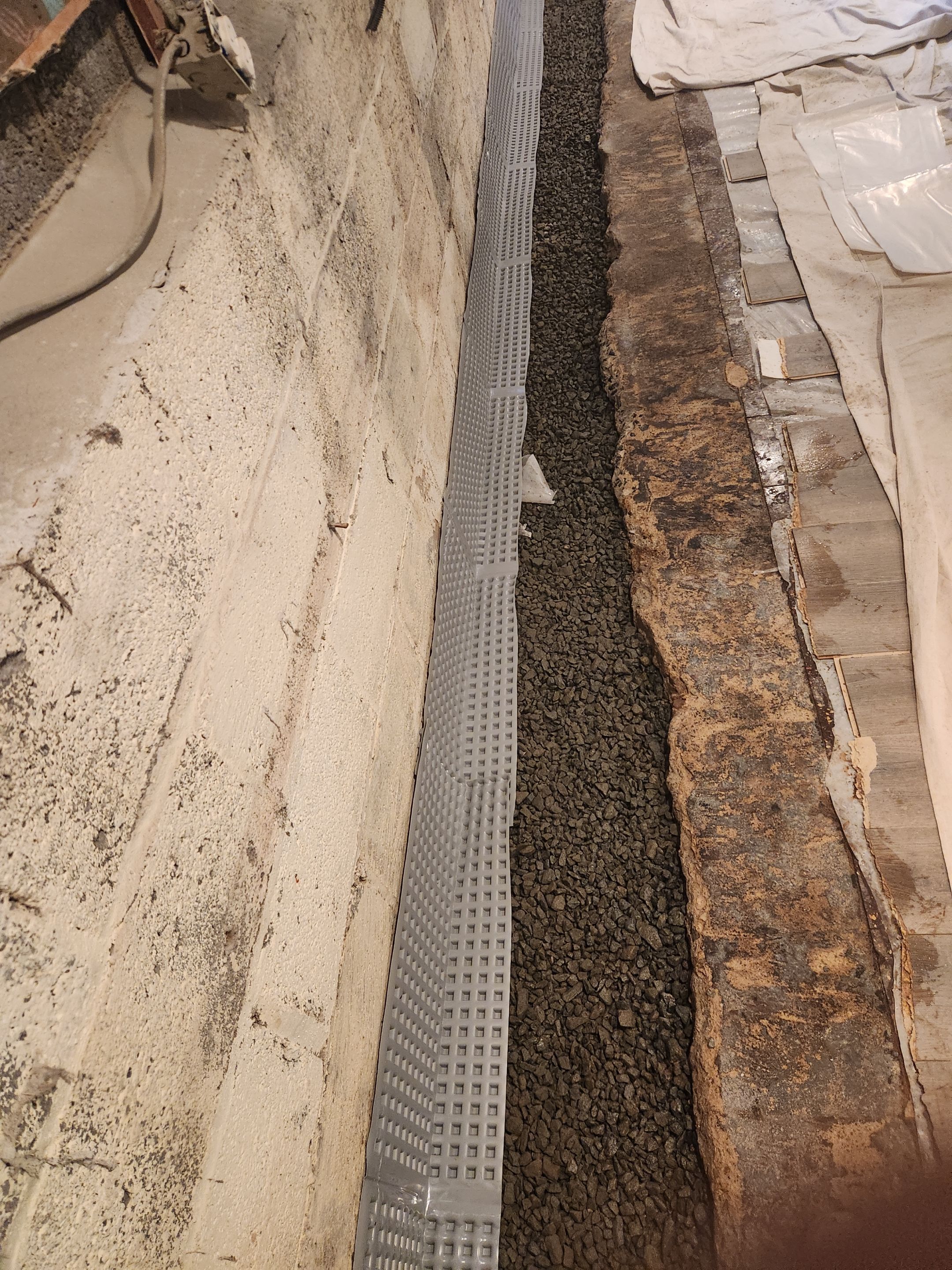 Interior French Drain West Orange NJ by Pure Service Pro, LLC 