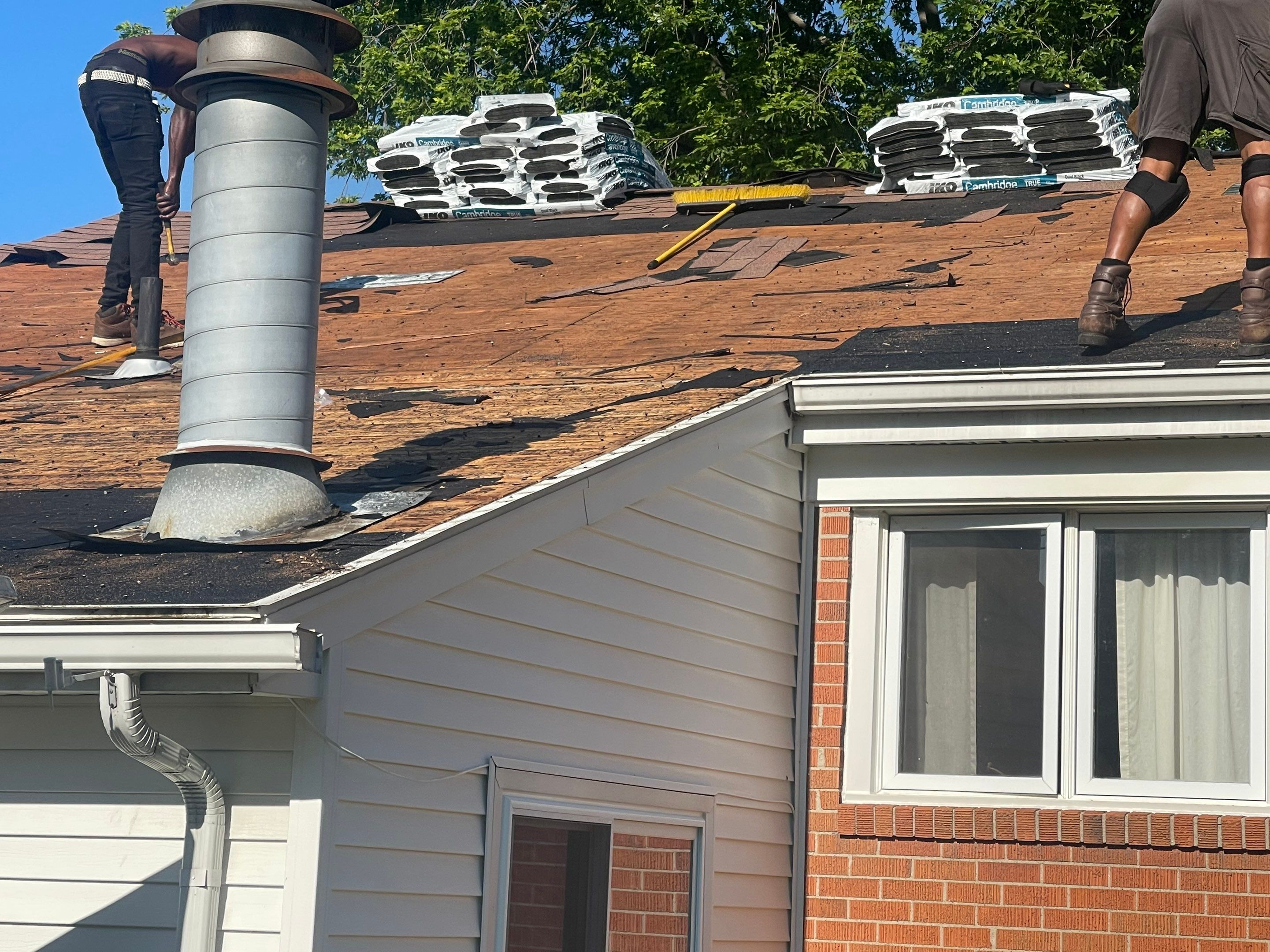 Residential Roofing Installation using IKO Dual Black by JNR Roofing LLC