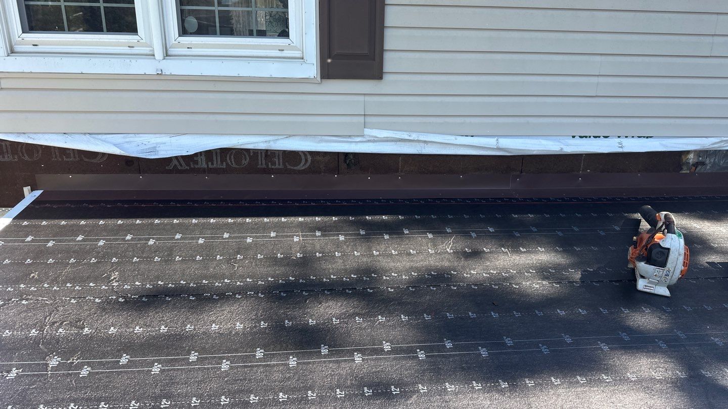 Low Slope Roof Replacement in Hanover, PA — Owens Corning DeckSeal System in Brownwood by Bealing Roofing & Exteriors