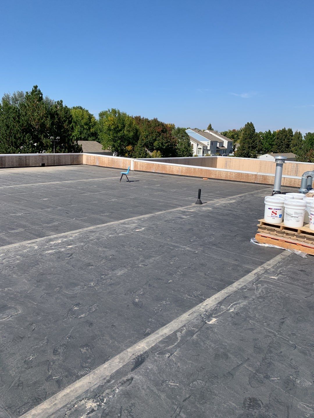 Commercial Roofing Installation using American Standard Coating - S  by A to Z Roofing