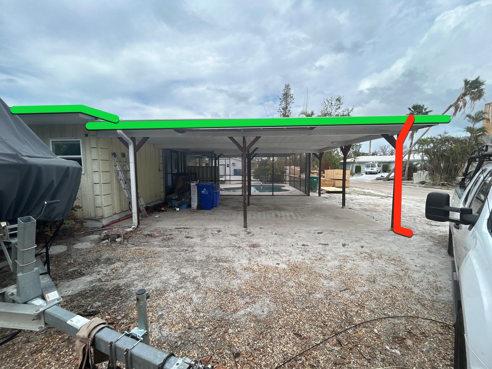 White Soffit and Fascia Upgrade in Longboat Key FL by Gutter Professors