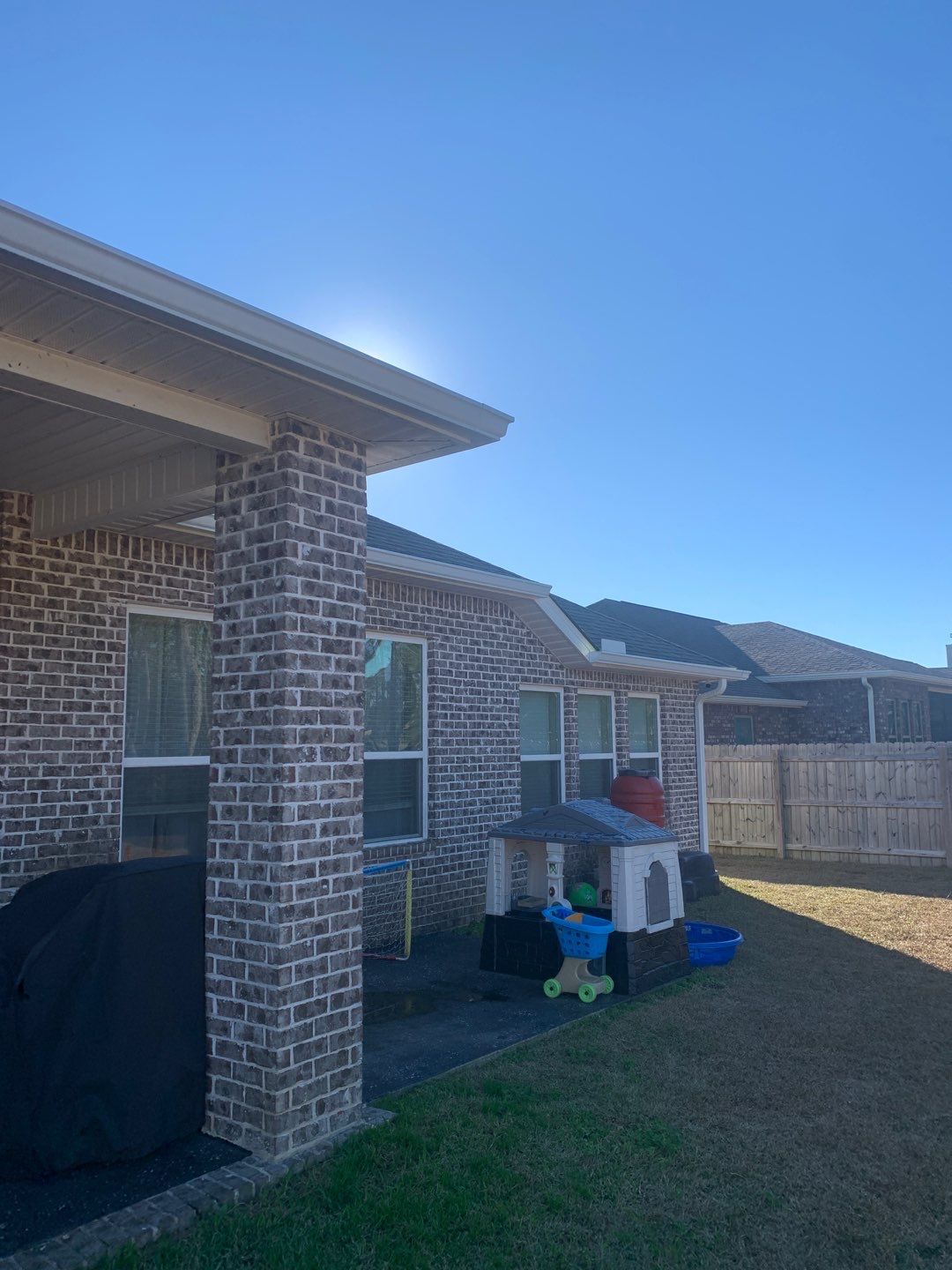 Seamless Gutter Project in Milton FL by Gutter Professors