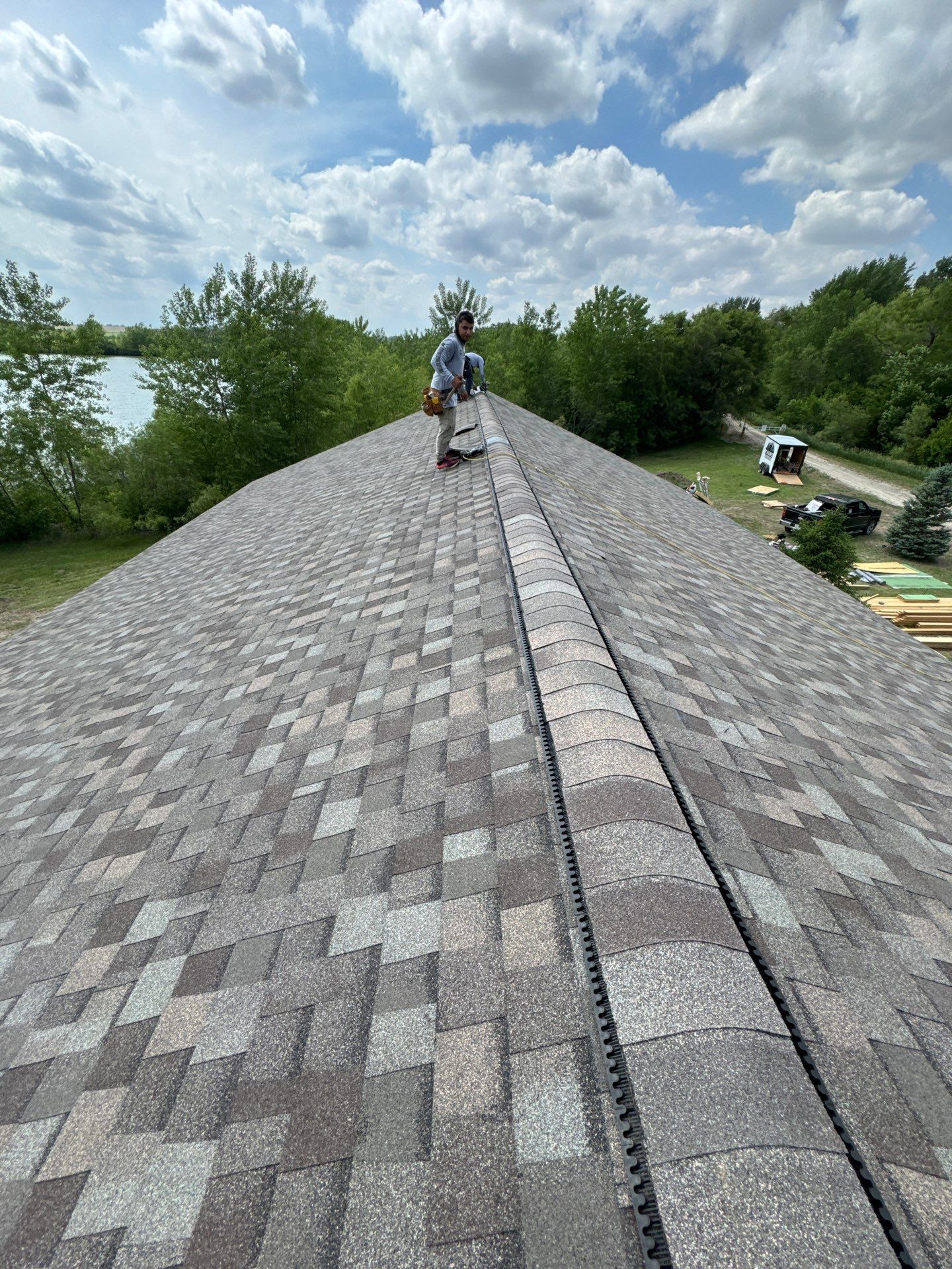 Titan XT Architectural Shingle Roof Installation in Wisner by Crows Roofing LLC