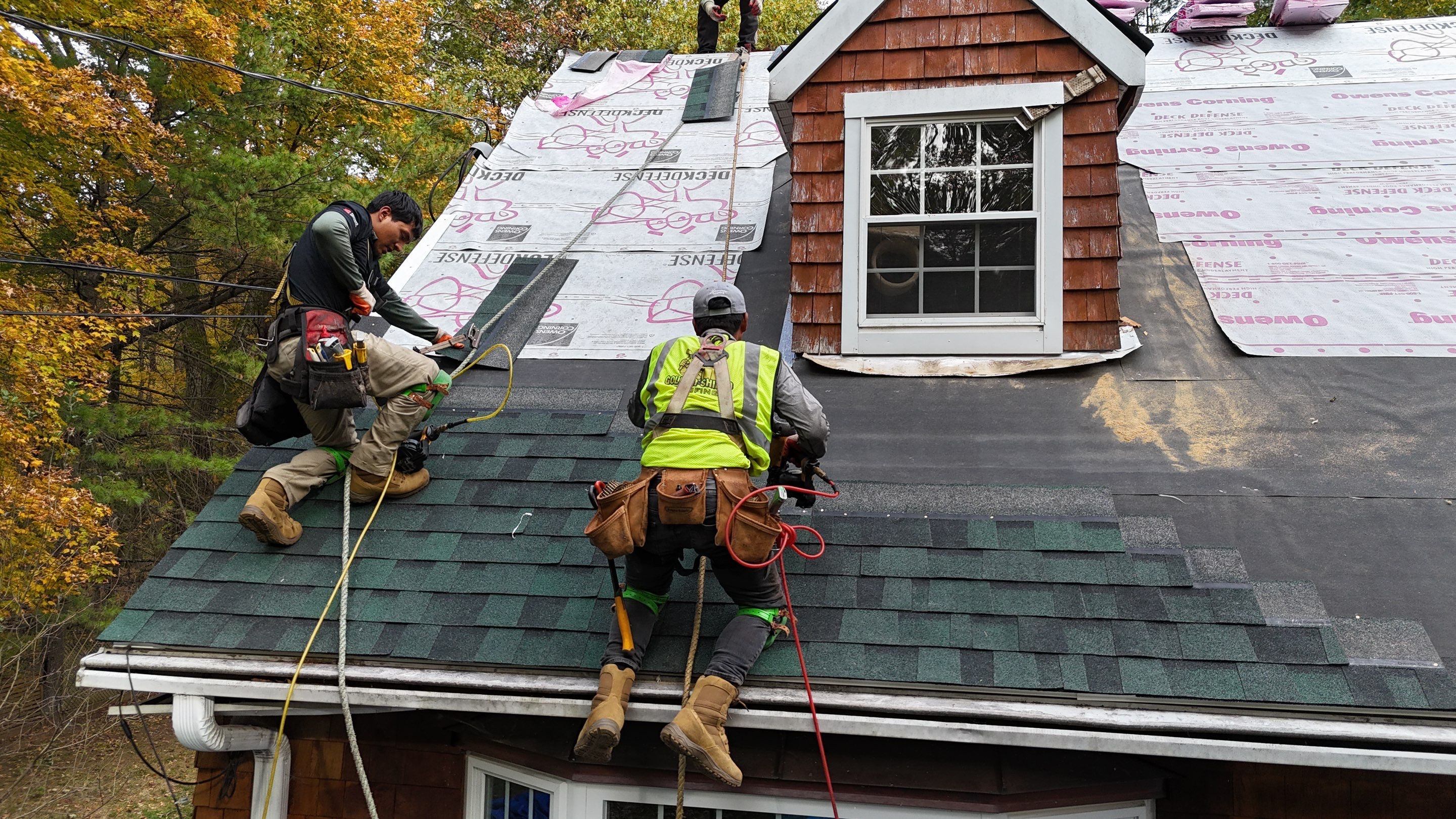 Owens Corning Duration : Chateau Green with Copper Accents in Avon, CT by Golden Shield Roofing
