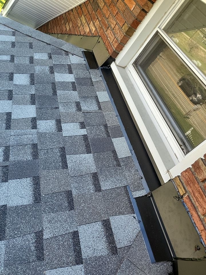 ATLAS PINNACLE COLOR: COASTAL GRANITE DRIP EDGE: BLACK by Eagle Eye Roofing