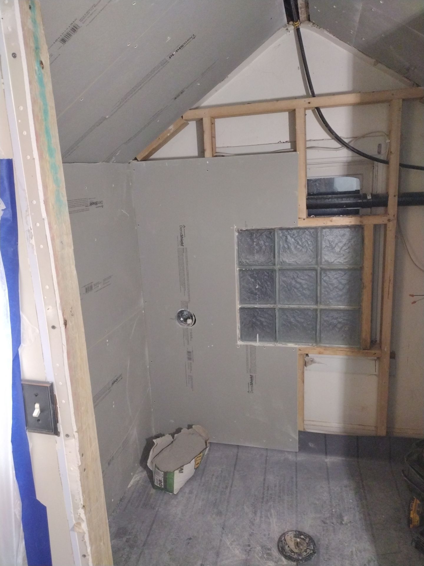 Shower Remodel & Ceiling Restoration – Correcting Water Damage and Rebuilding Right by Johnny Five Construction