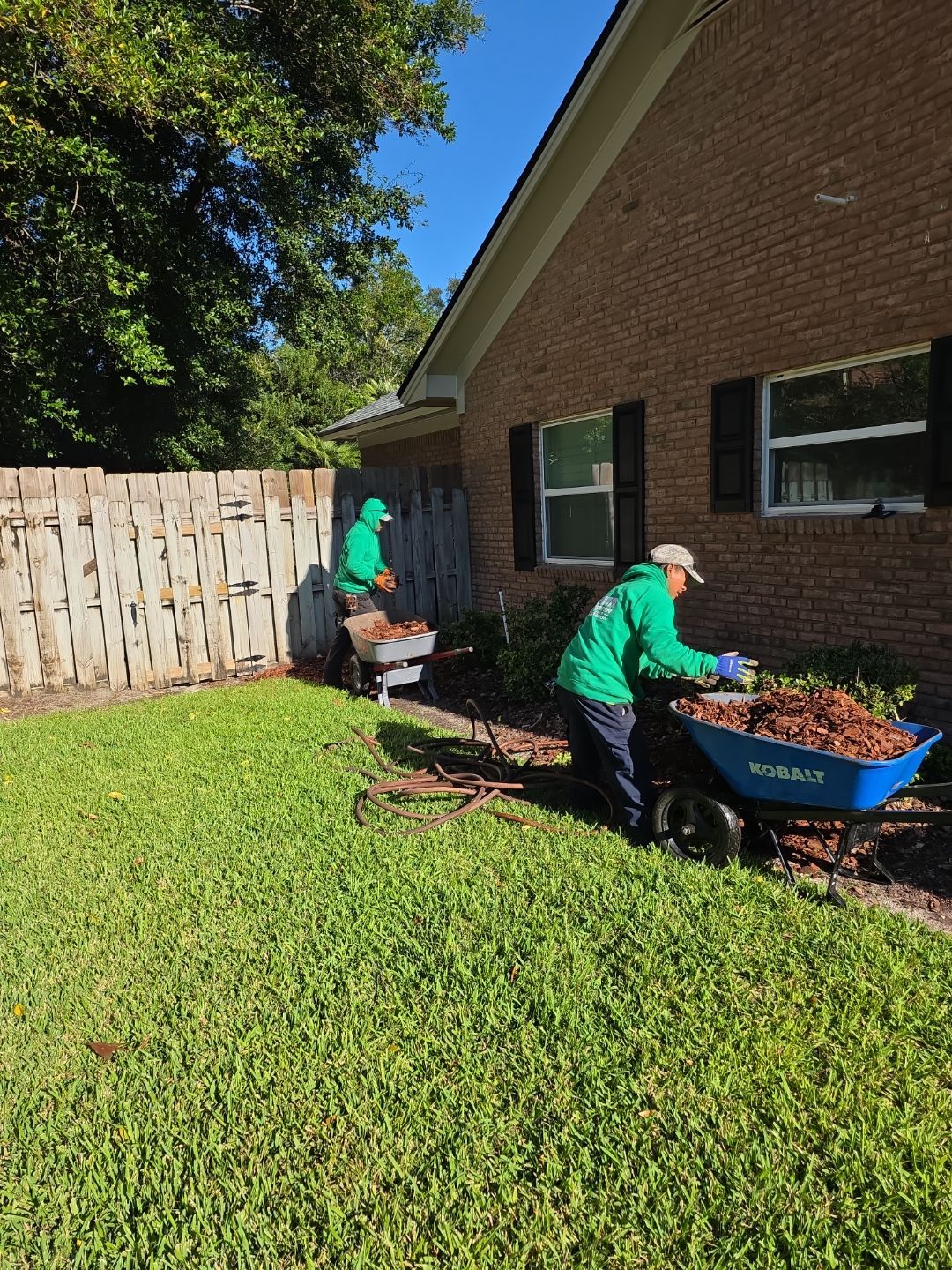 Deerwood Resident | Pine Bark Installation by ProGreen Services